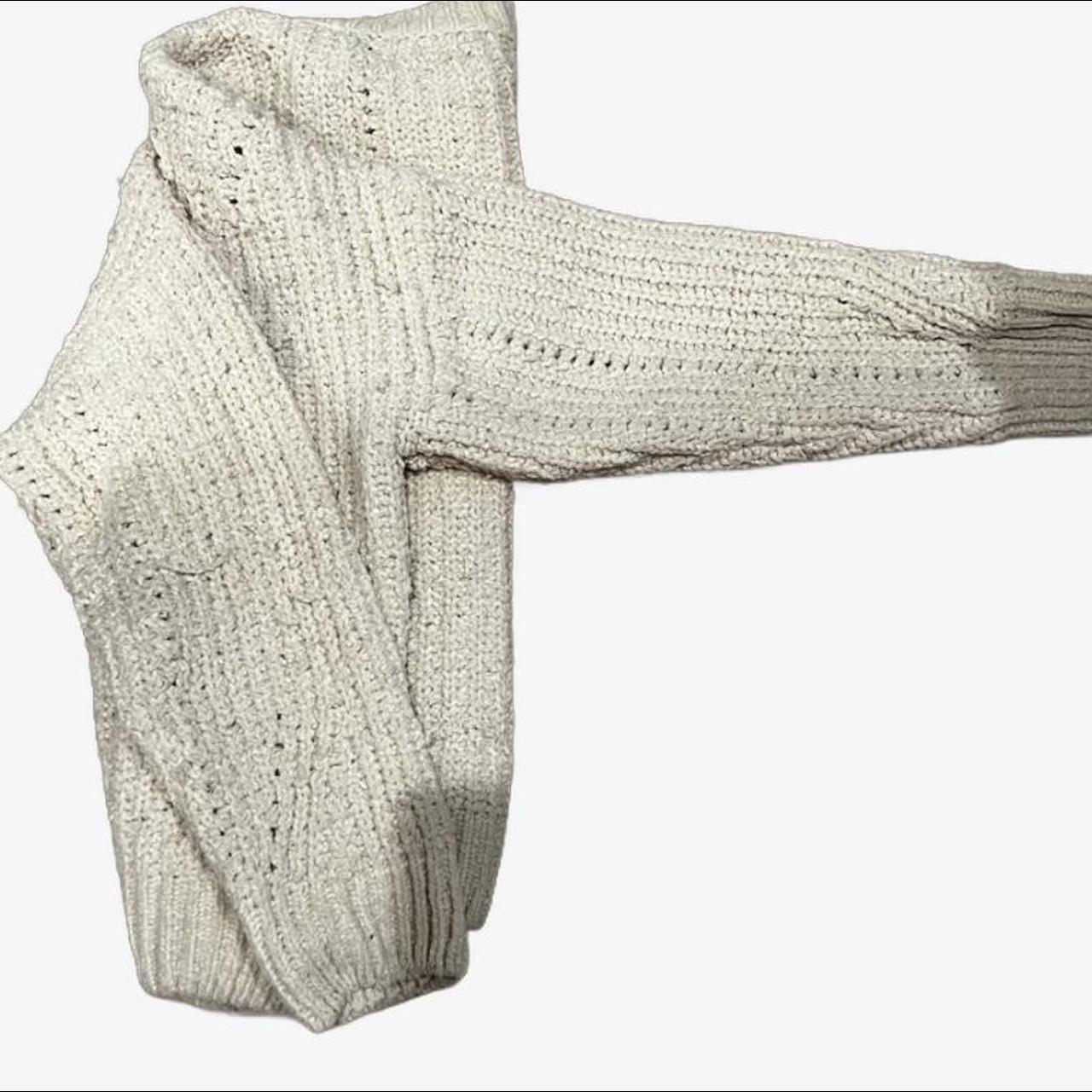 Mango Women's Cream Jumper Depop