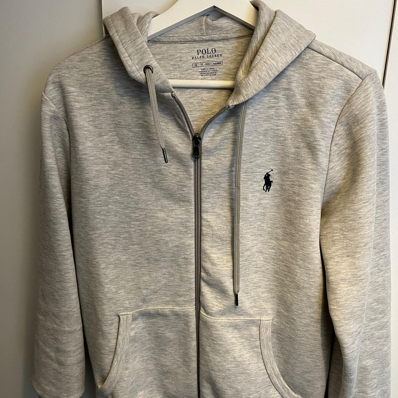 Ralph Lauren grey tracksuit Hoodie - size... - Depop