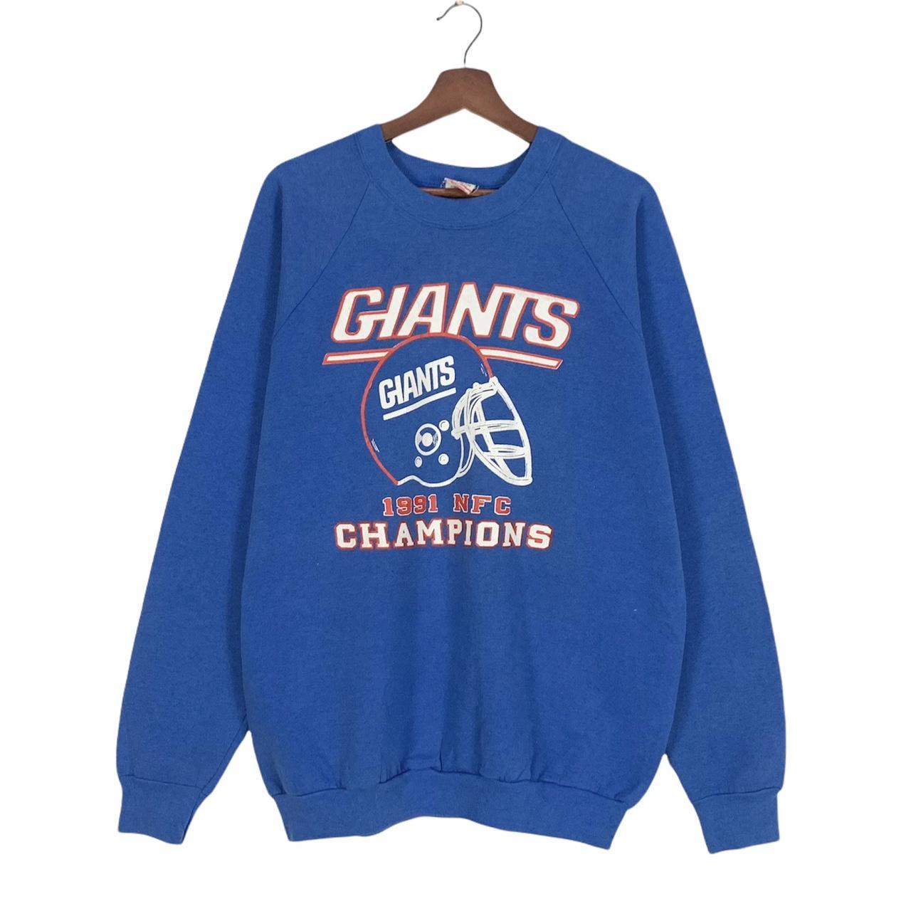 Vintage 1990's / LOGO7 logo seven-NFL New York Giants sweatshirts