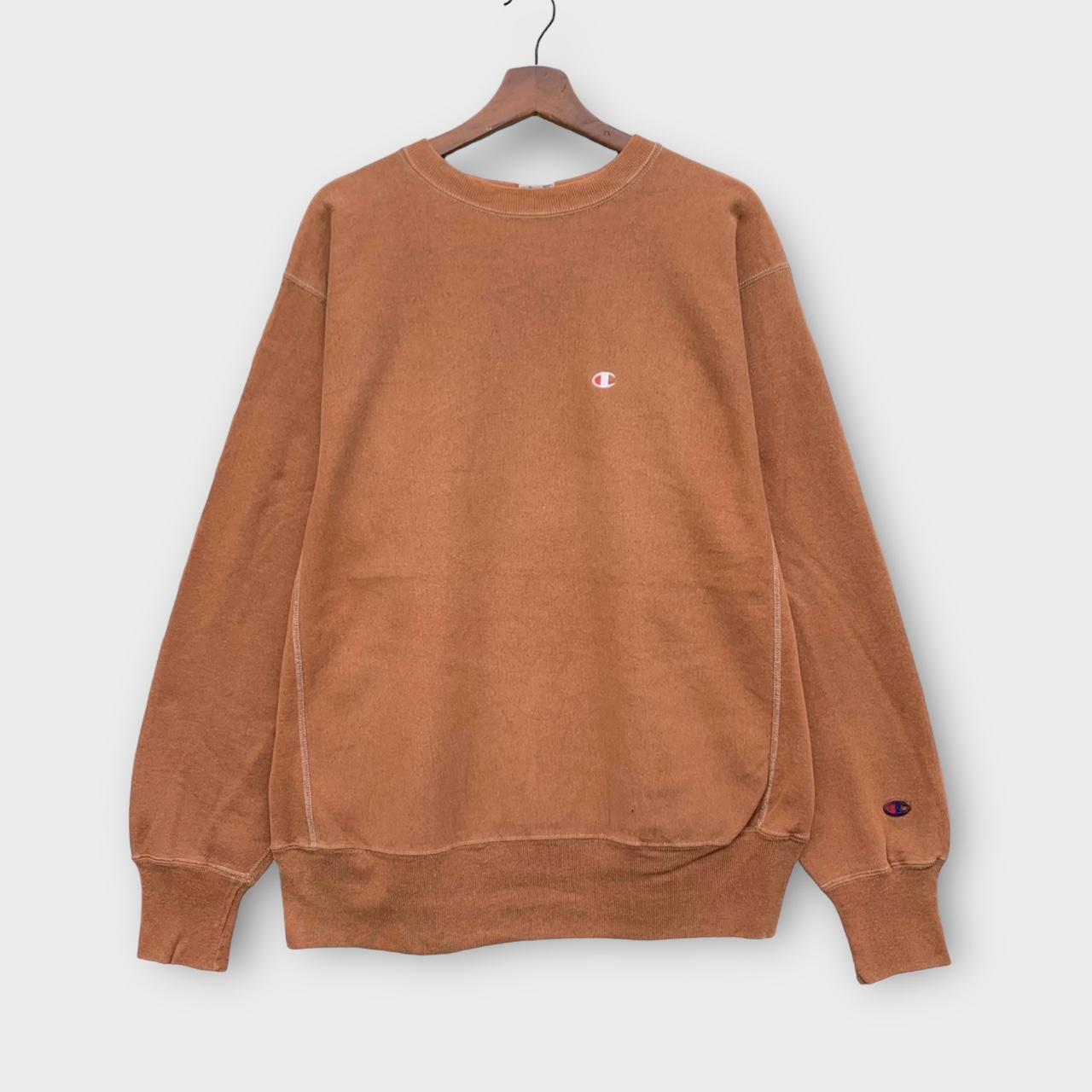 トップス Brown 90's champion reverse weave VTG 90s Champion Reverse Weave Sweatshirt Large Brown Long