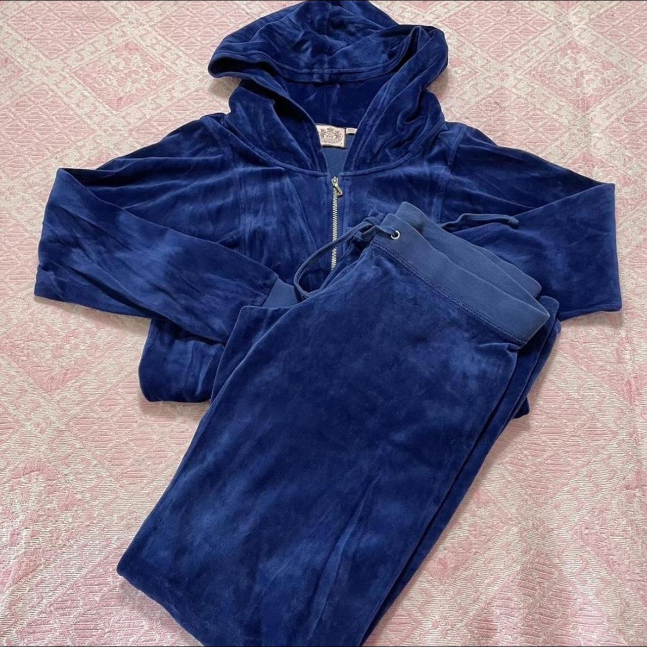 Juicy Couture Tracksuit Y K Royal Blue Velvet Juicy Depop