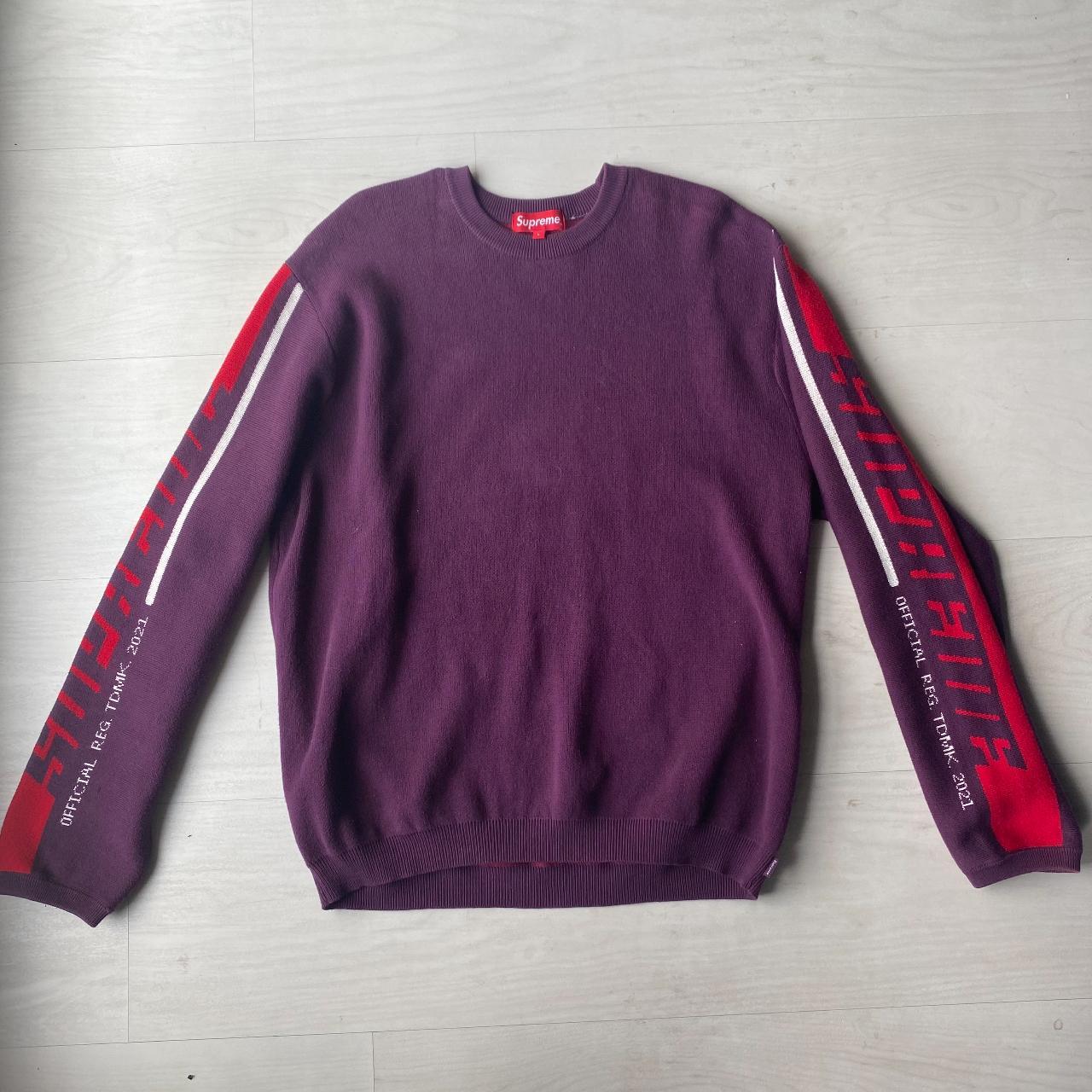 Supreme sleeve stripe sweater on sale