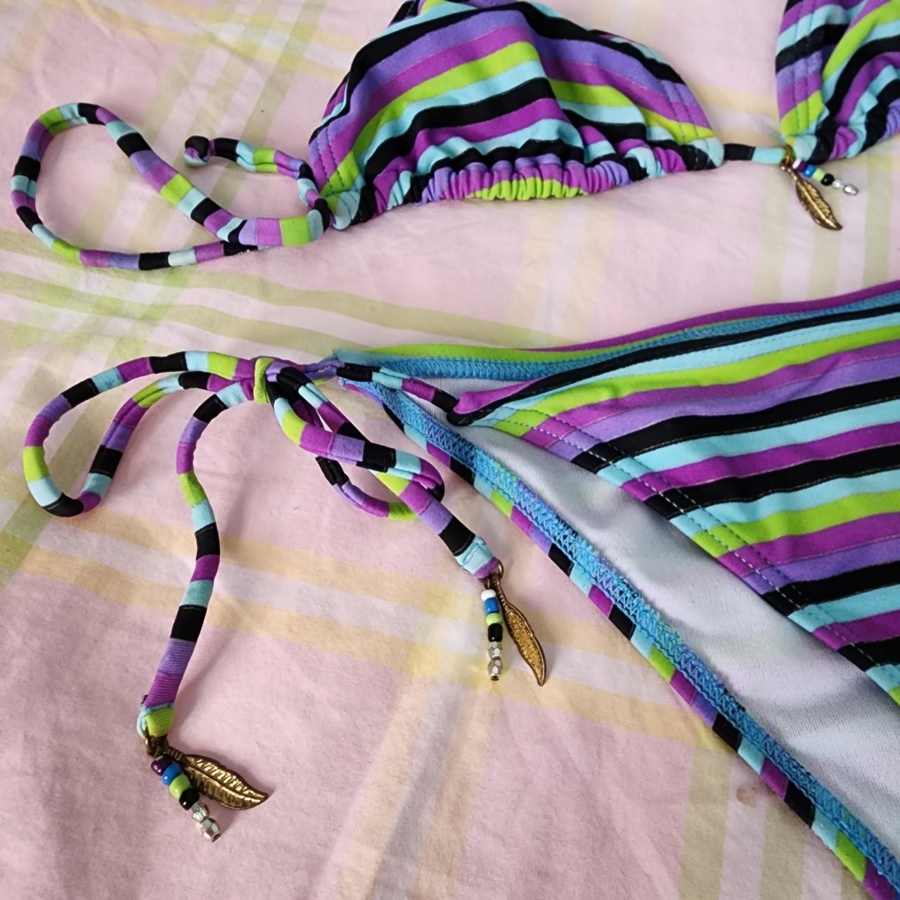 Roxy Women's Green and Purple Depop