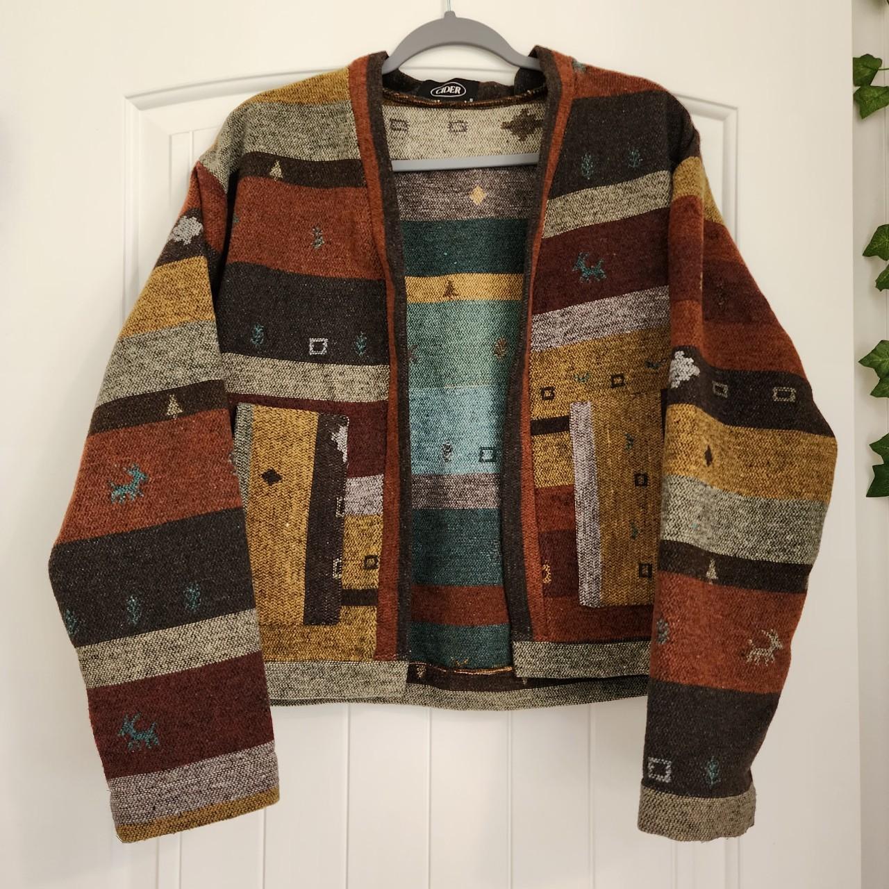 Soft cozy Cider cardigan in colors brown, orange,... Depop