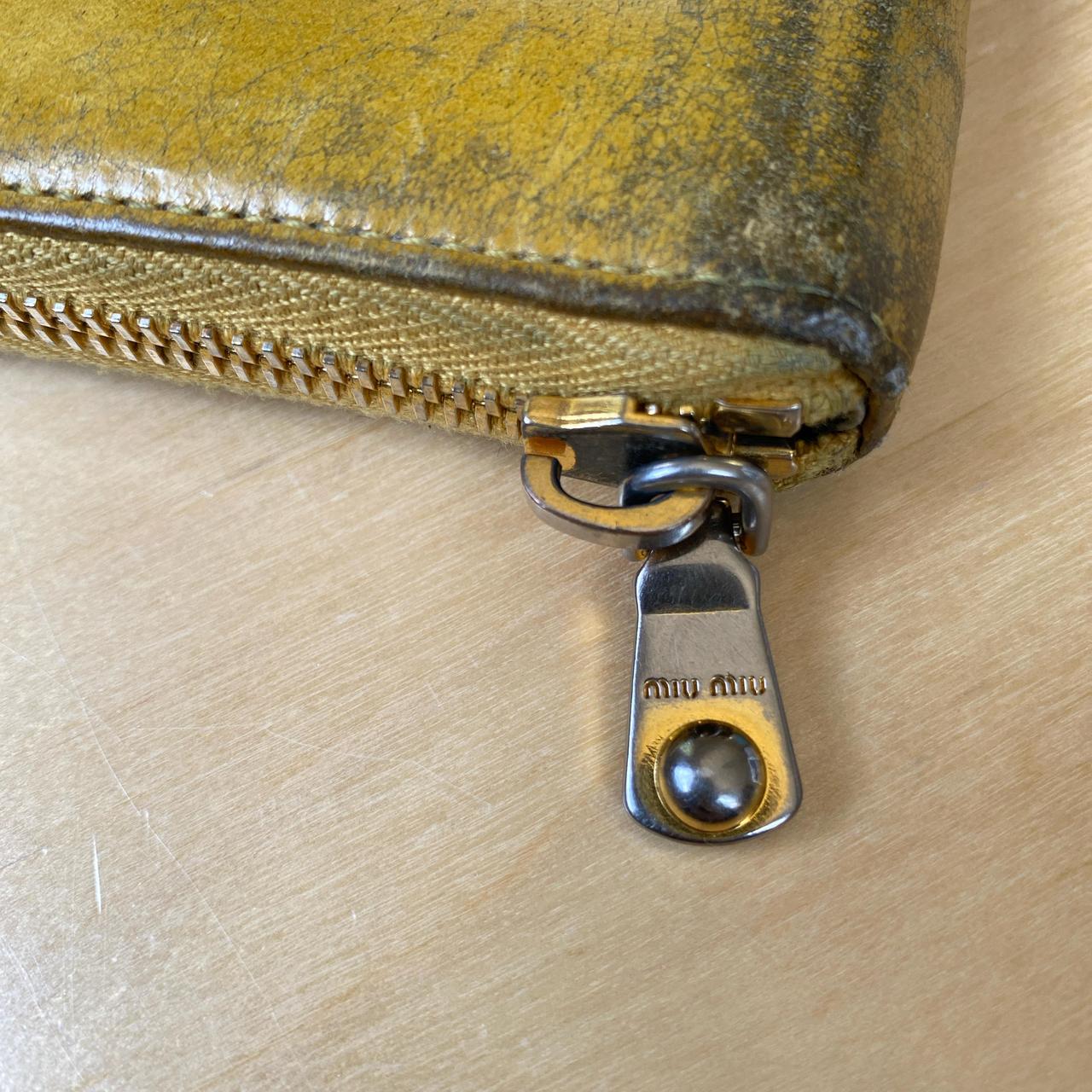 Miu Miu Women's Wallets - Yellow/Grey – miu miu w… - image 3