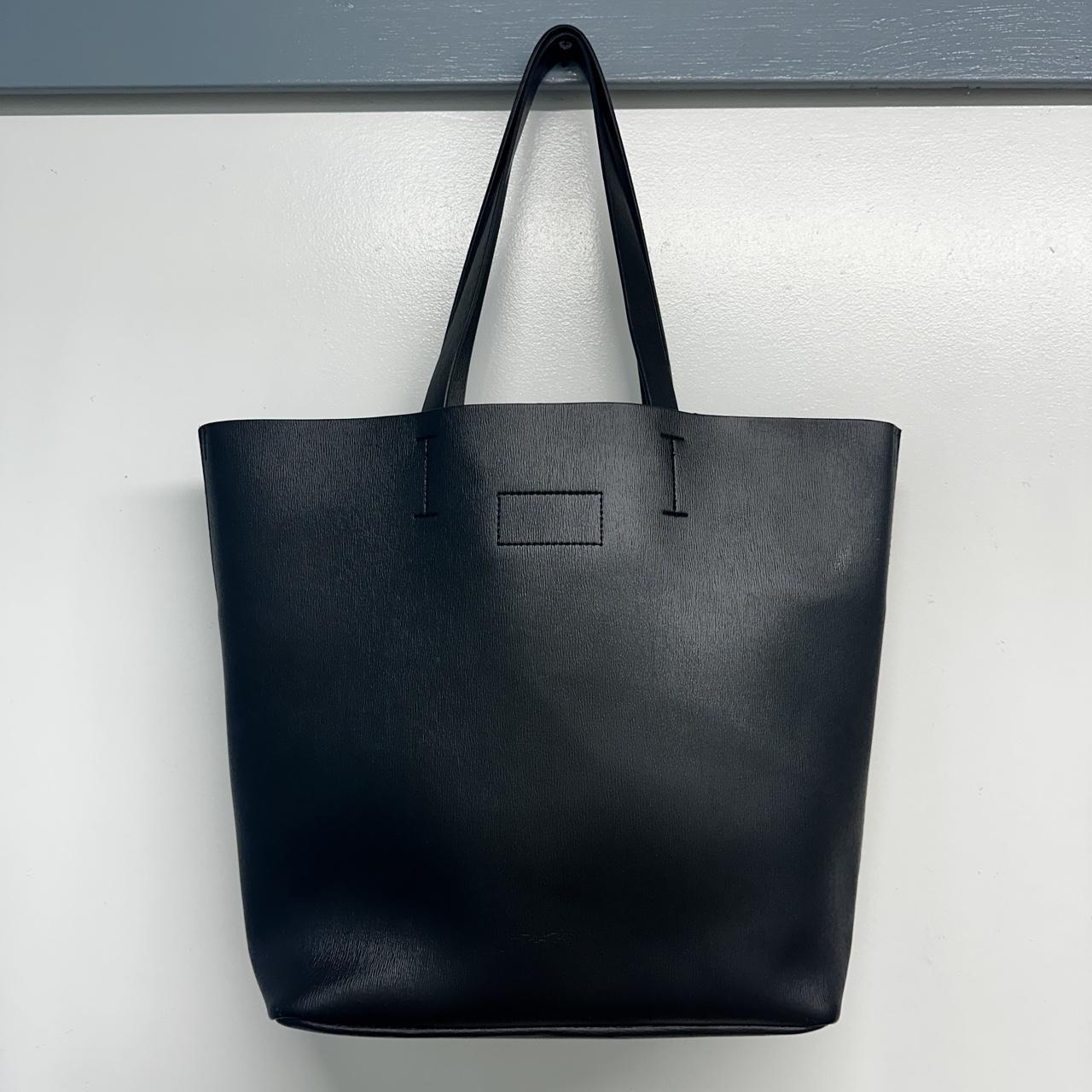 Neiman Marcus Black Leather Totebag. order