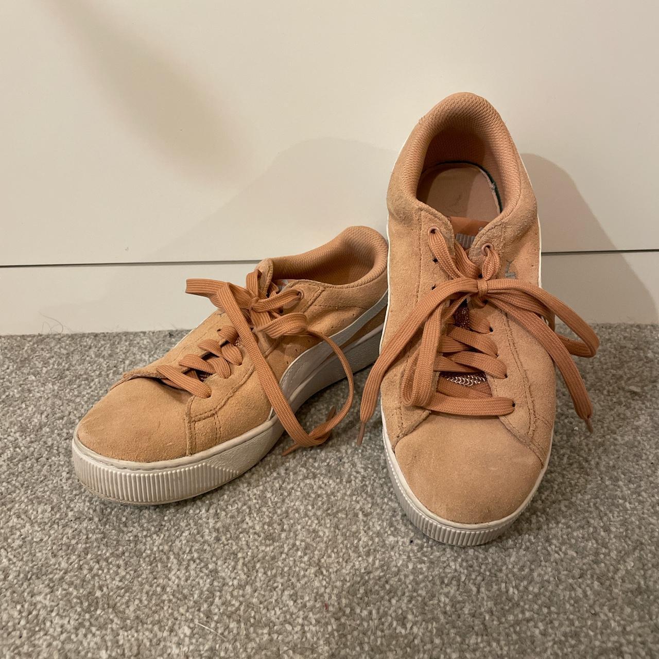 Puma suede cheap platform camel