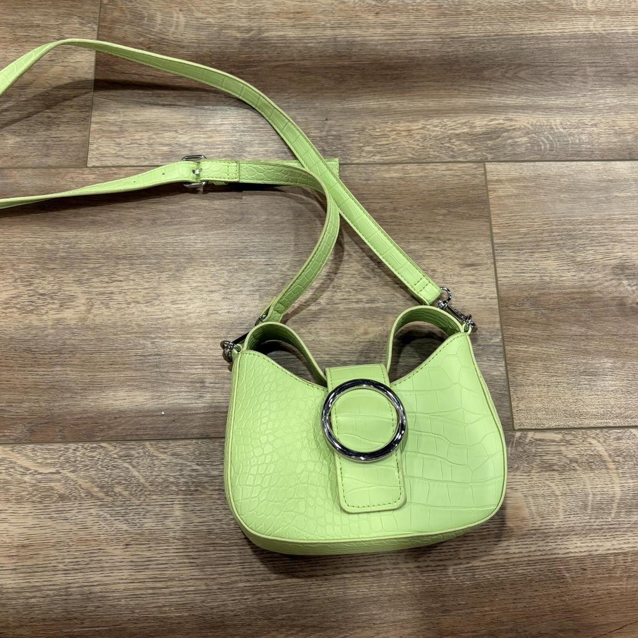 Bright green purse best sale