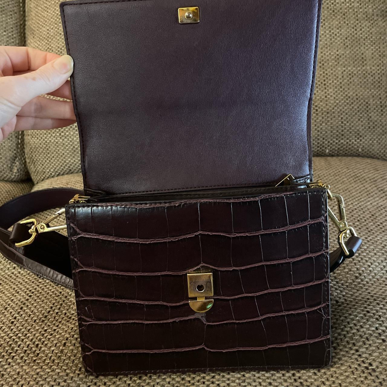 Brown Croc Bag Jw Pei Mini Flap Bag Jw Pei Mini Flap Satchel Bag