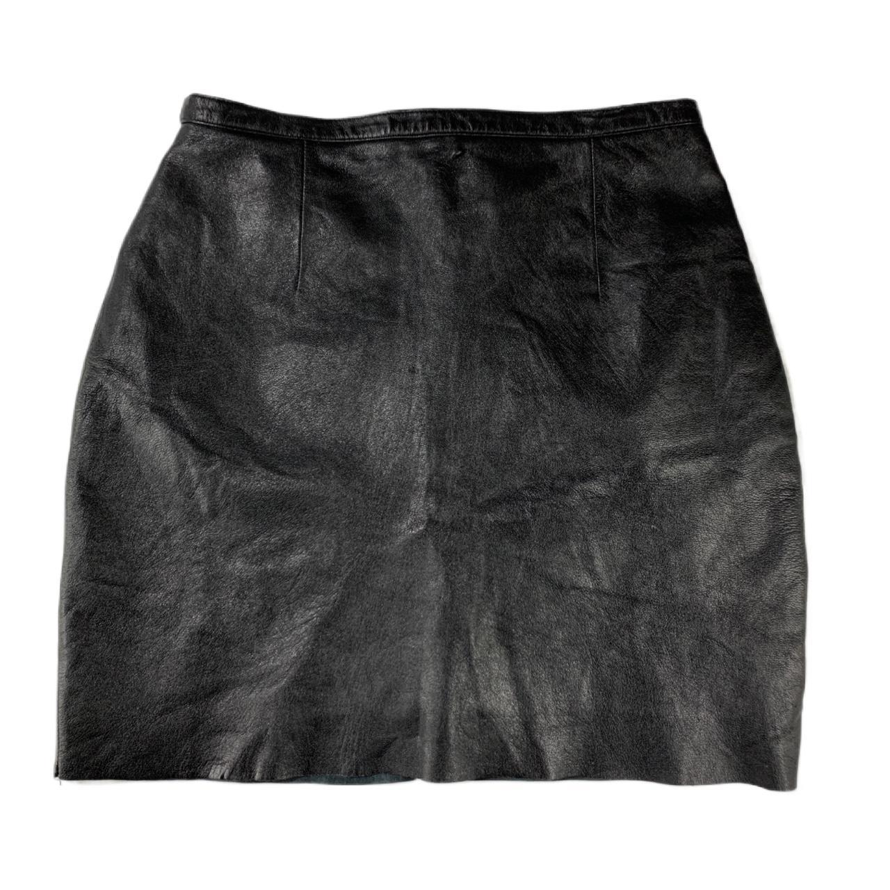 Vintage 90s Pleather Skirt 90s Faux Leather 90s Leather Mini Skirt