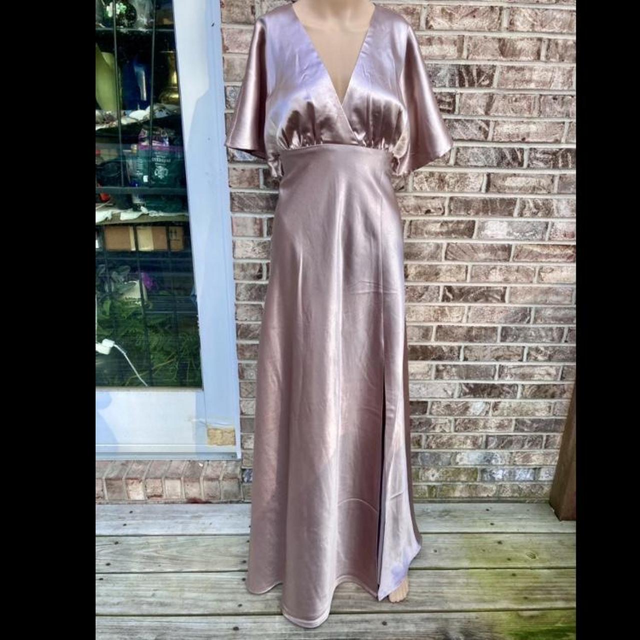 Birdy Grey Shimmer Rose Gold Maxi Dress Depop - Main Image