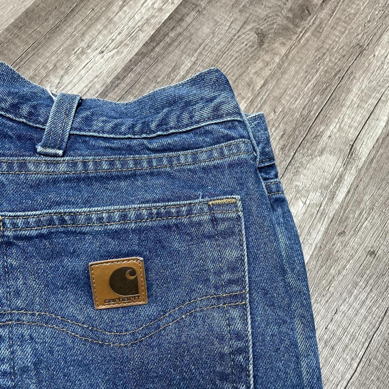Carhartt Men's Blue Jeans Depop