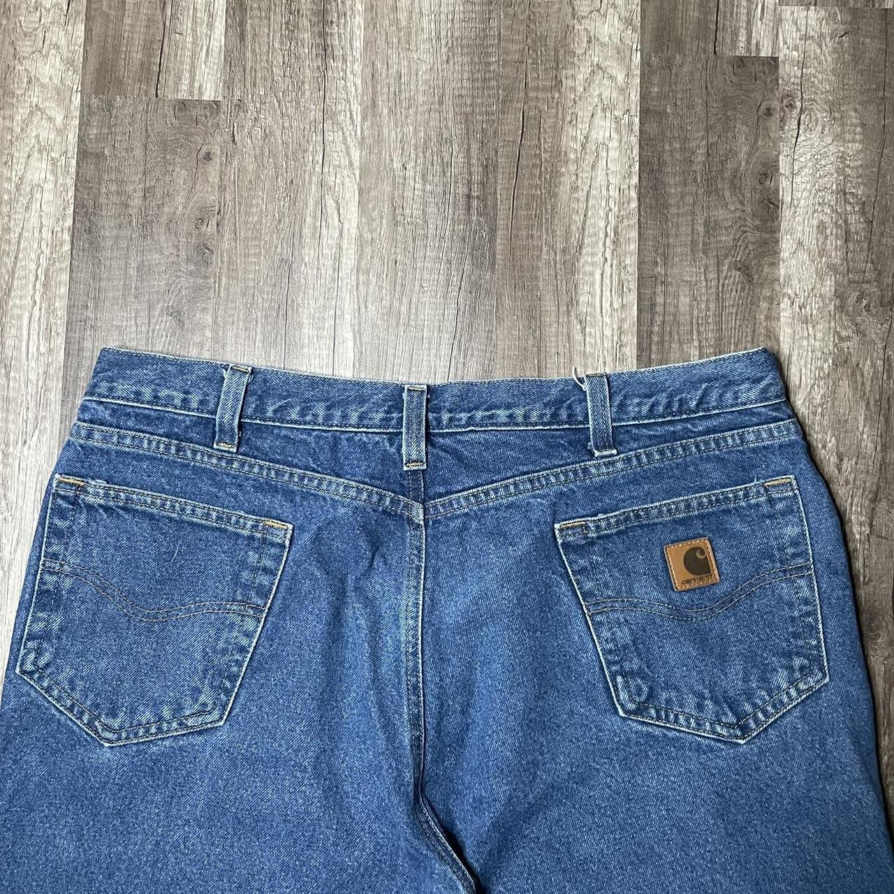 Carhartt Men's Blue Jeans Depop