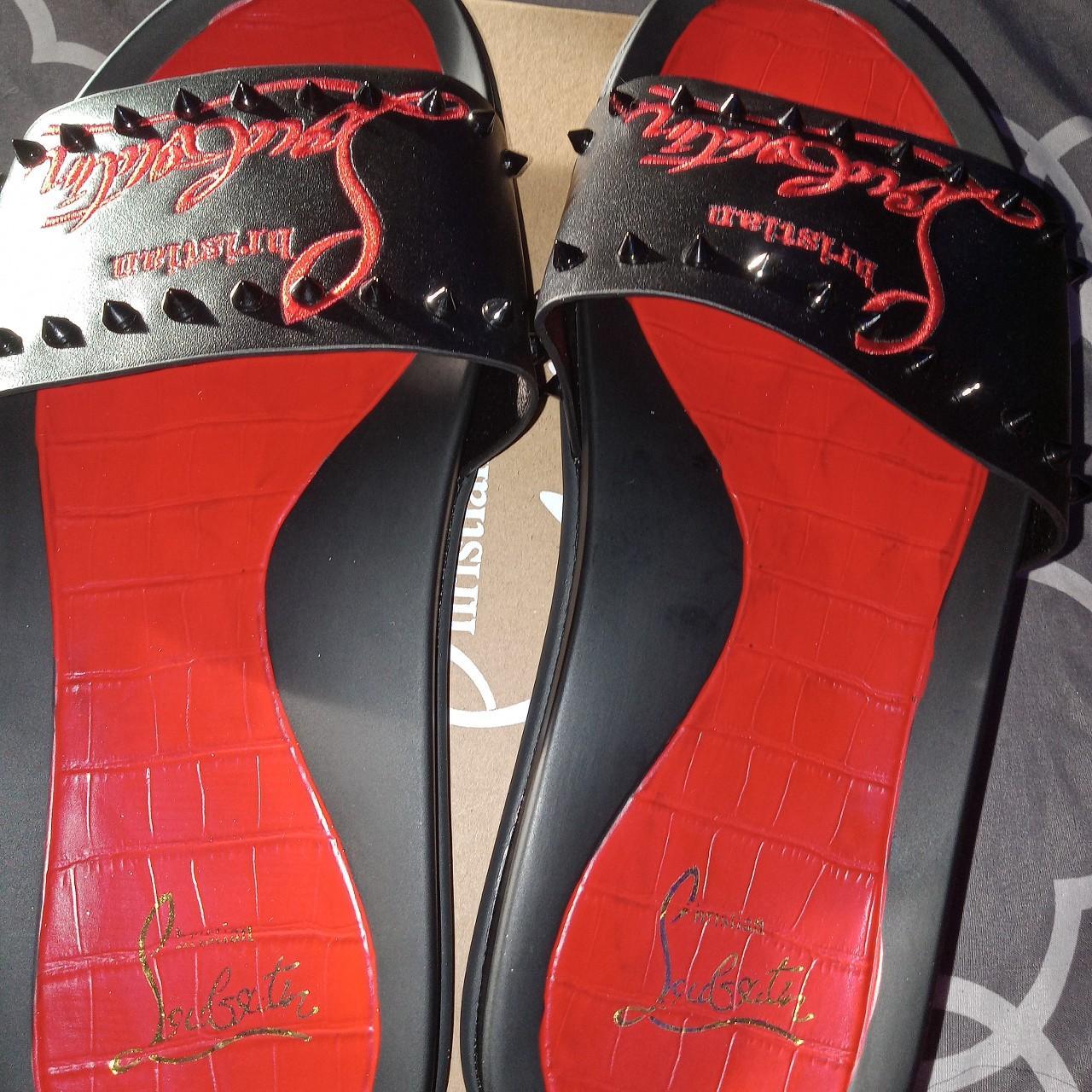 mens louboutin slides