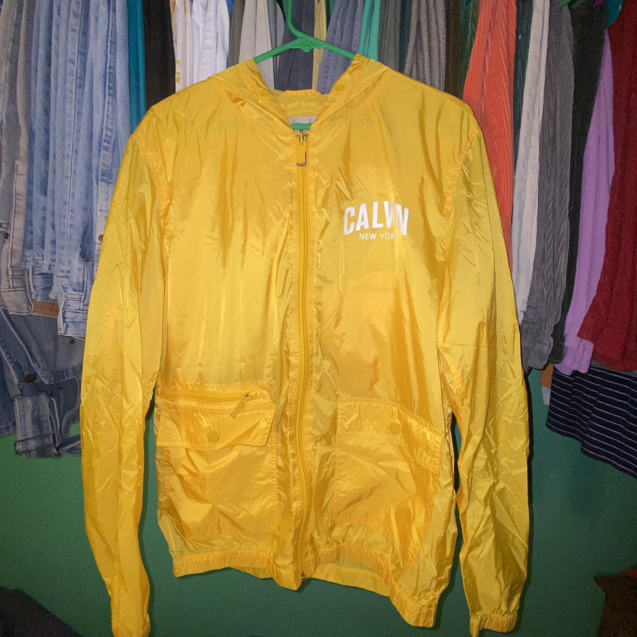 Calvin klein yellow windbreaker best sale