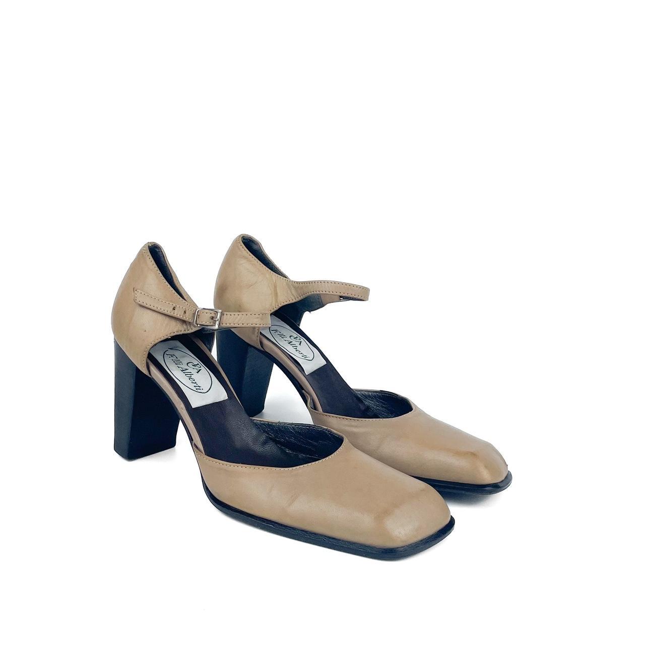 Tan mary jane store heels