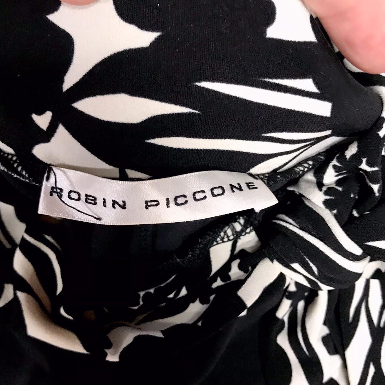 Robin Piccone Women's Black and White Cover-ups | Depop