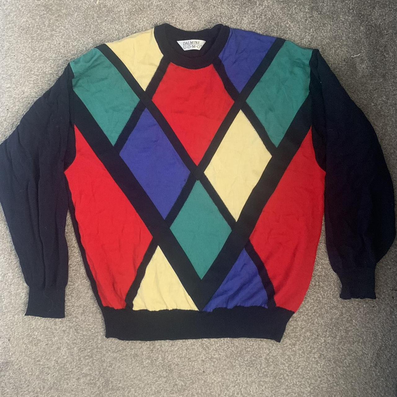 Vintage Dalmine Uomo Jumper/Sweater Size large Great... - Depop