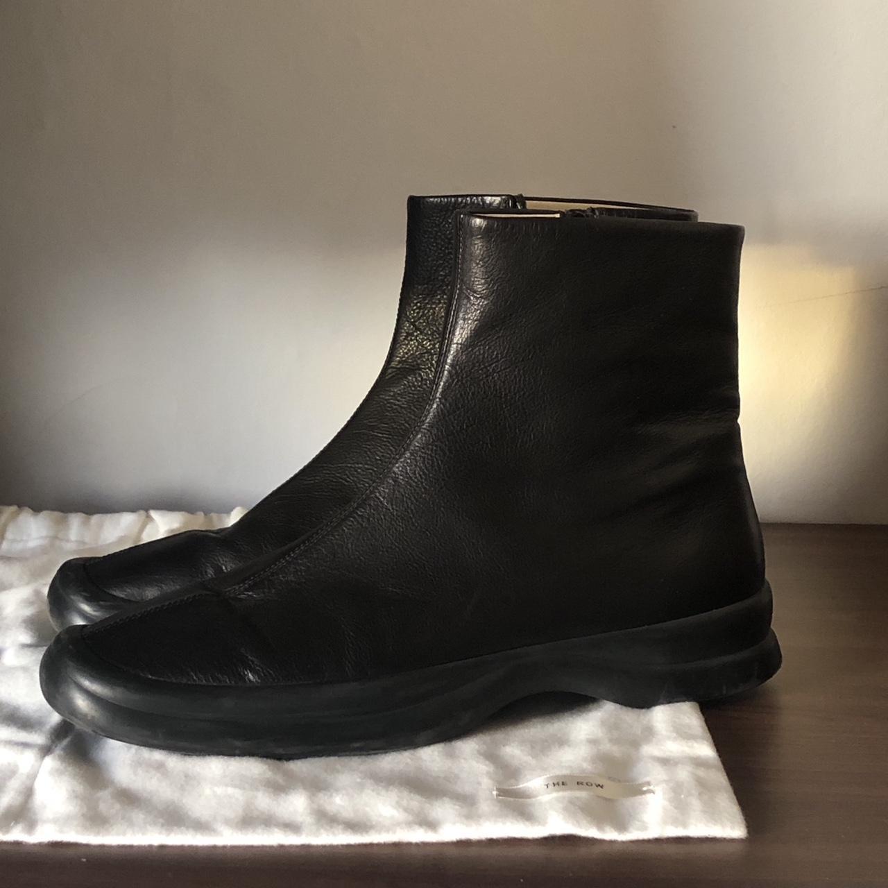 The Row Town Leather Ankle Boots dust bag Depop