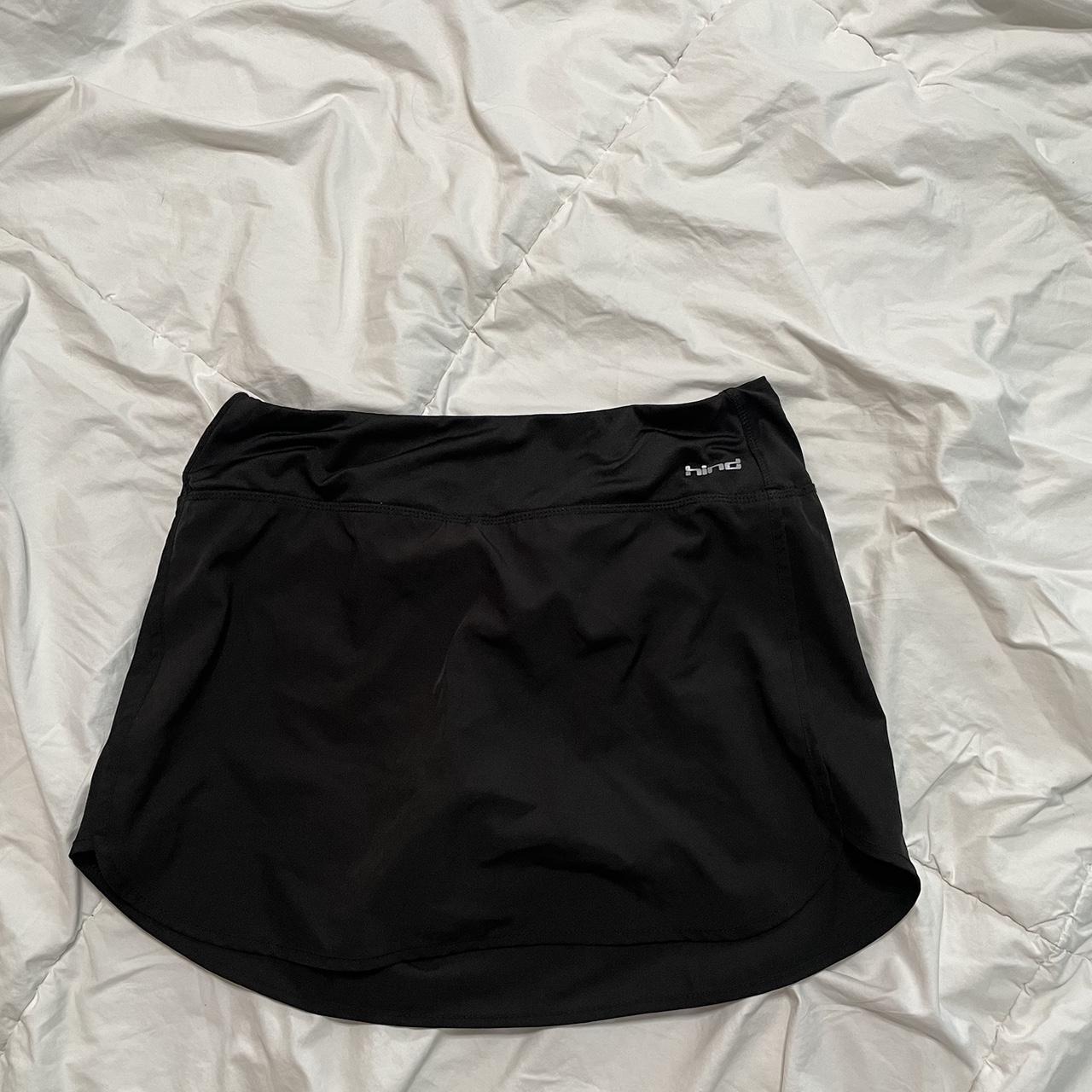 black spandex tennis skirt never worn small but it... - Depop