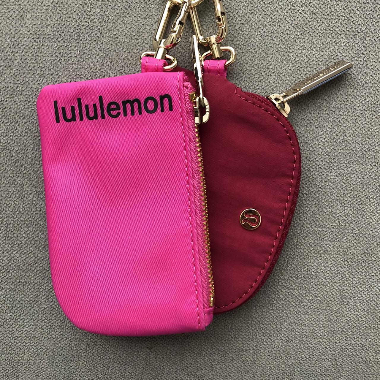 Lululemon Dual Pouch Wristlet offers Sonic Pink/Pomegranate/Black