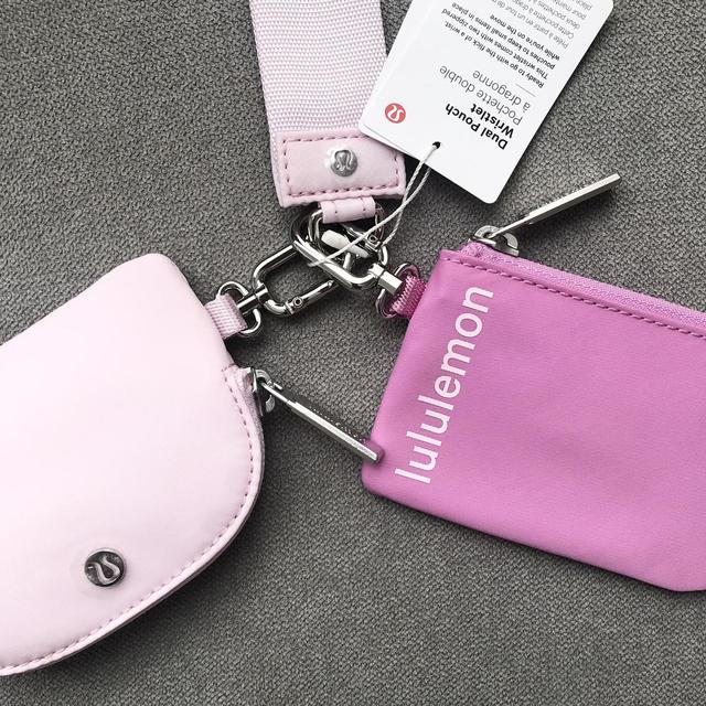 Lululemon Dual Pouch Wristlet Dahlia - Depop