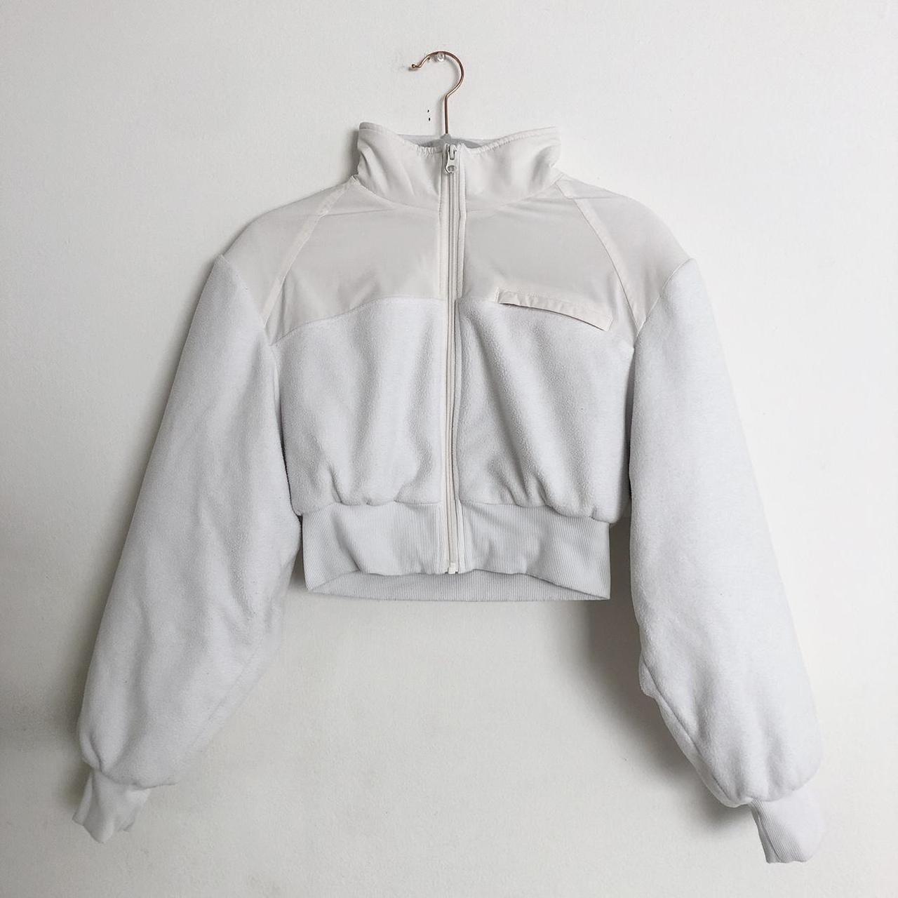 Alo Yoga☆Polar Fleece Cropped Wintry Mix Jacket アイボリー Alo Yoga Polar Fleece Cropped Wintry Mix Jacket Ivory S | eBay