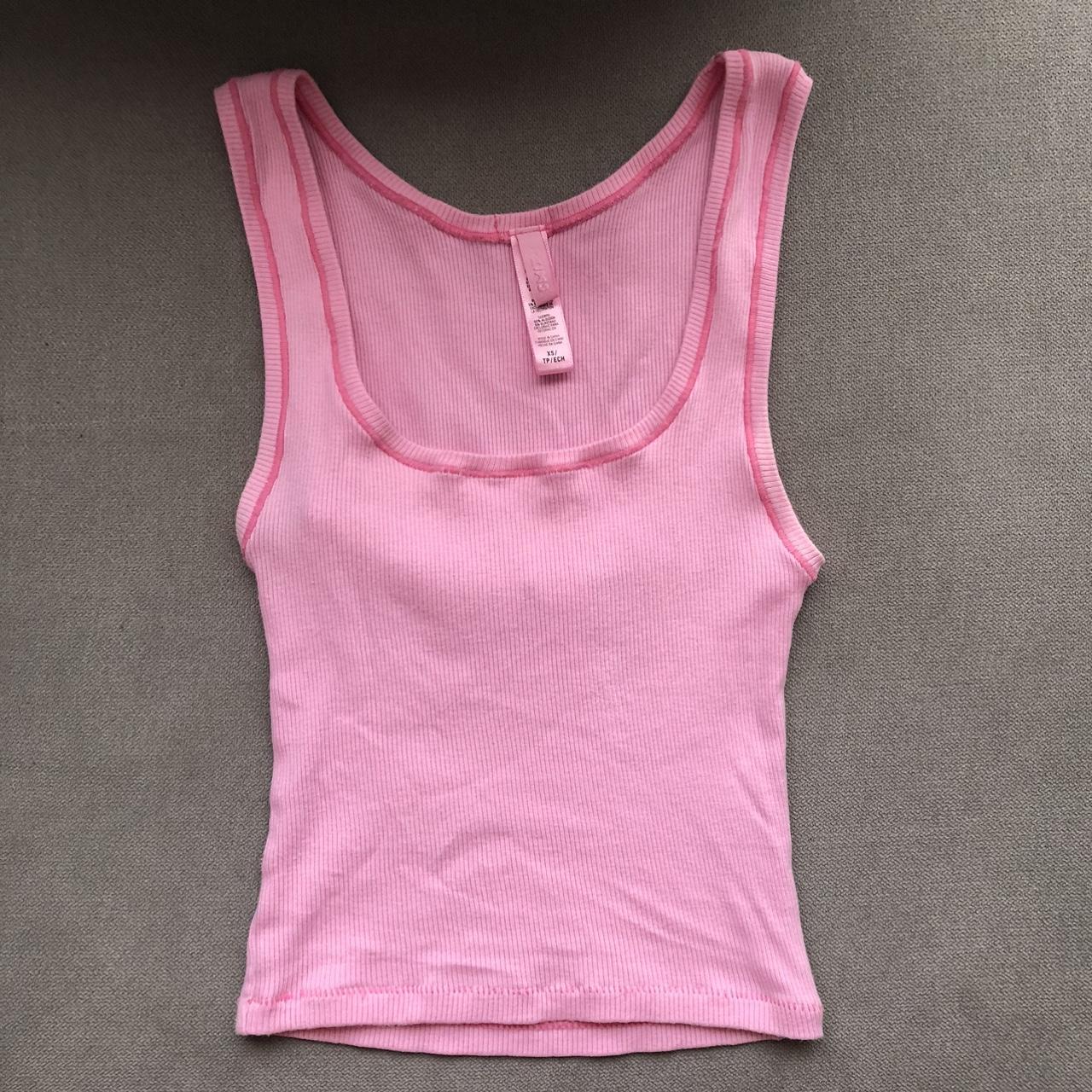 NWT SKIMS Cotton Rib Tank in Bubblegum sz M - store RARE