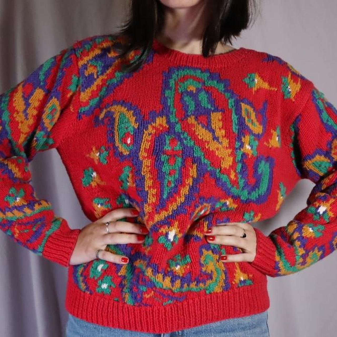 Knitted Jumper Funky Jumper Funky Mushroom Hand Knitted Jumper