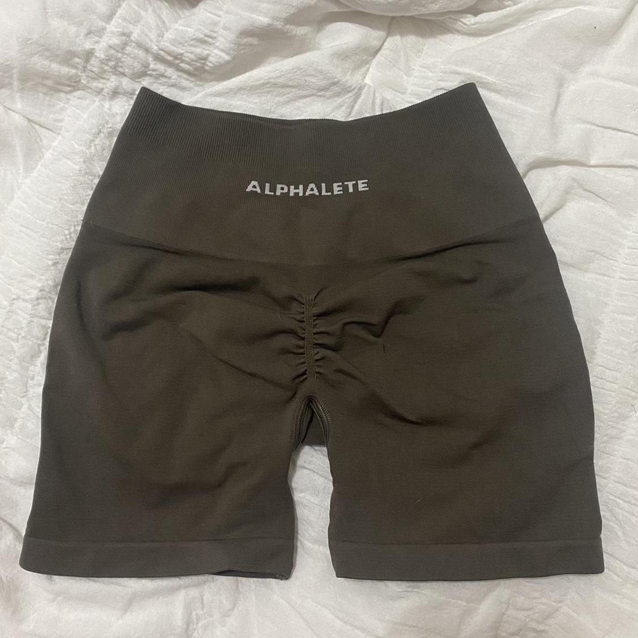 Alphalete Women's Brown and Tan Shorts