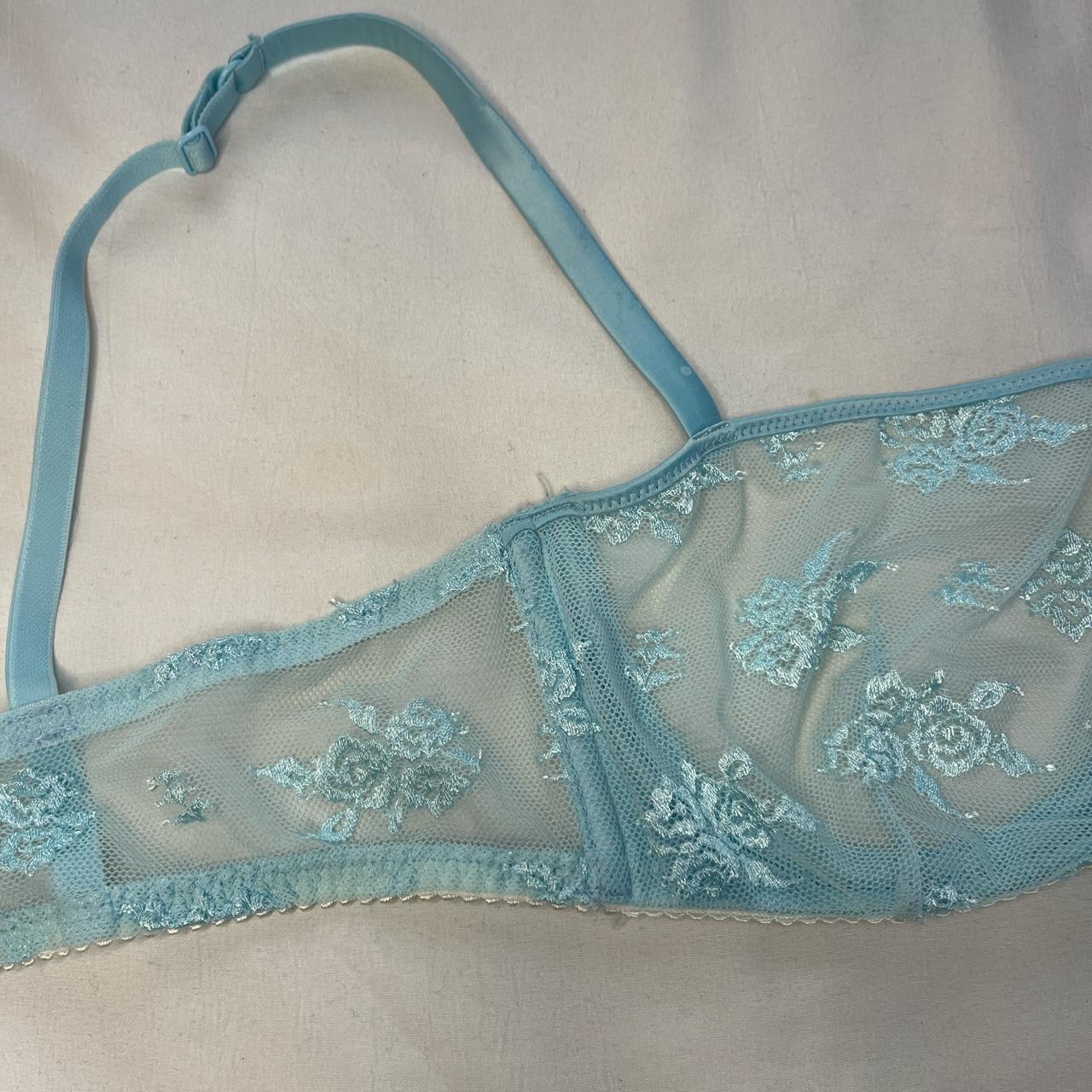 TEZENIS sexy lacy light blue bra ! perfect for... - Depop