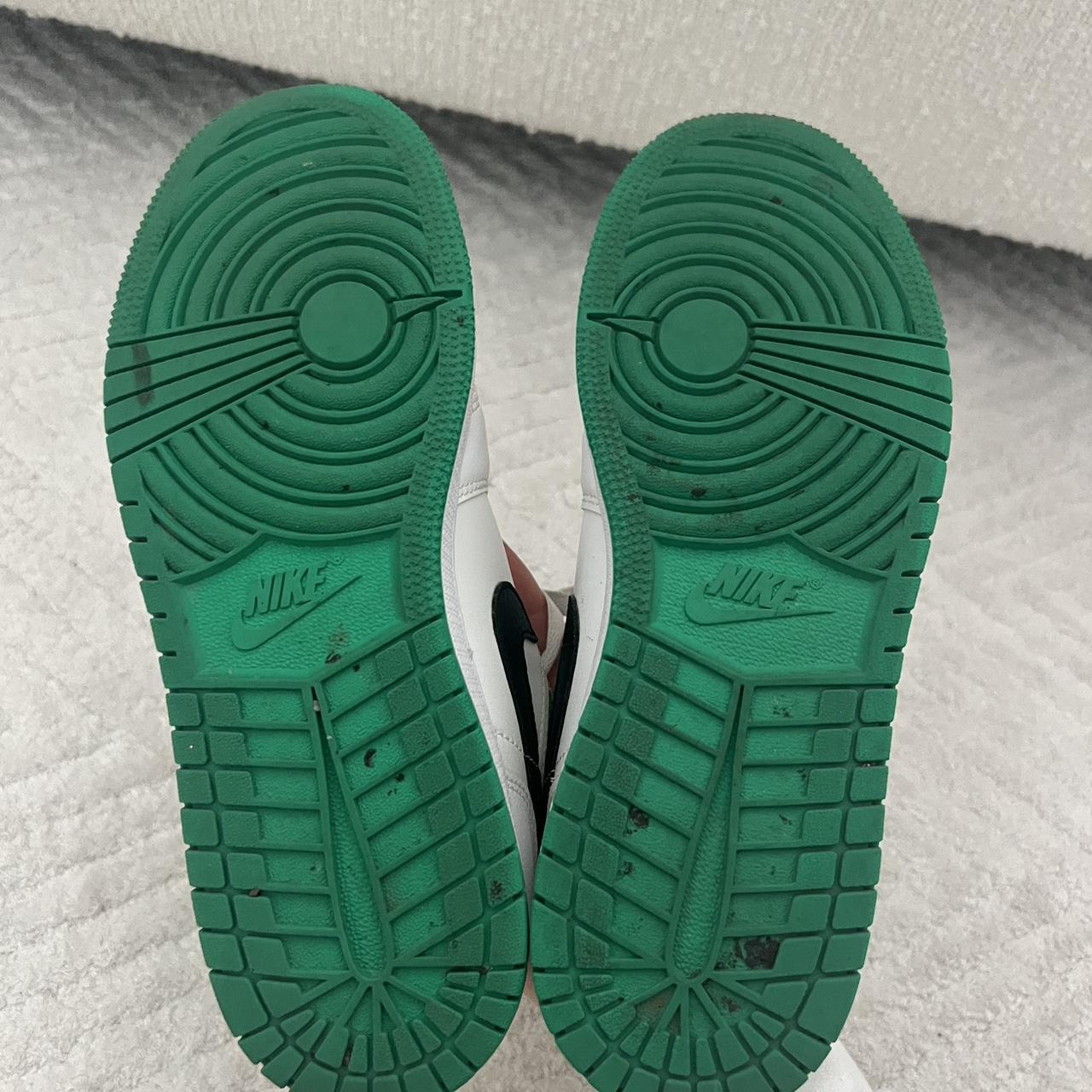 green black and white jordans