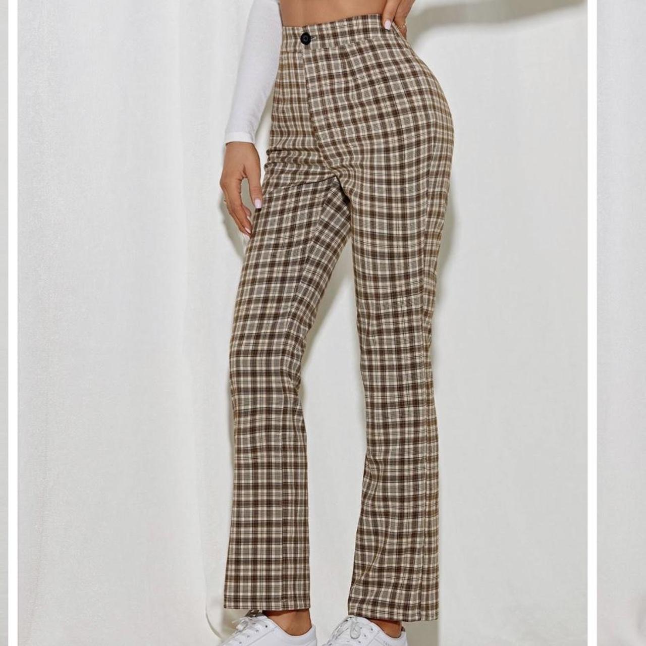 Shein Checkered Slacks 🛍 free stickers 🛍 10%... - Depop