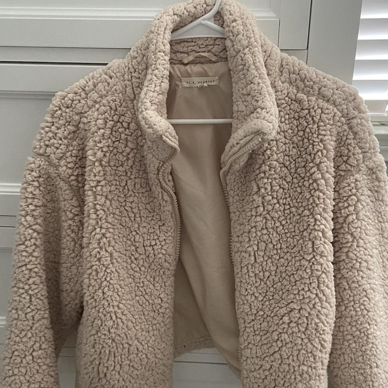 Fluffy jacket from pacsun pacsun urban brandy... Depop