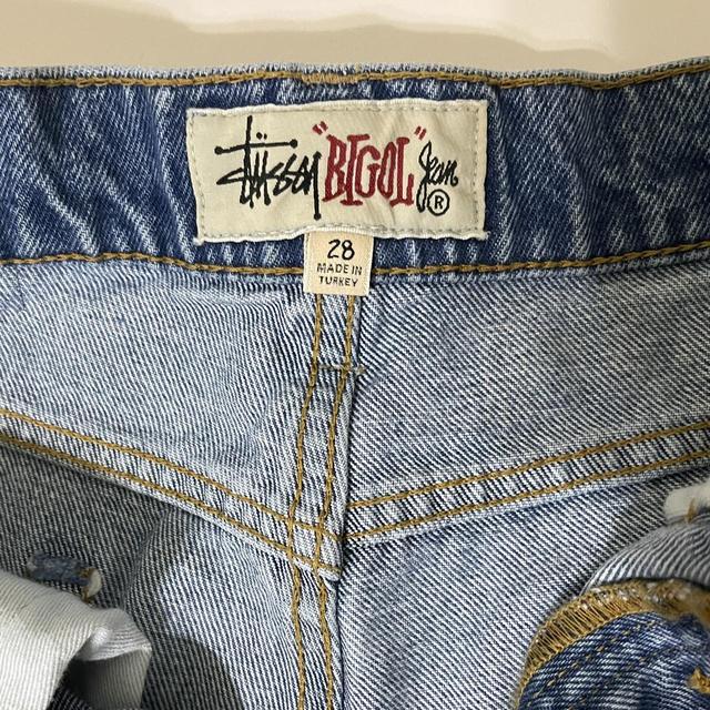 stussy noma big ol jean embroidered pants. super... - Depop