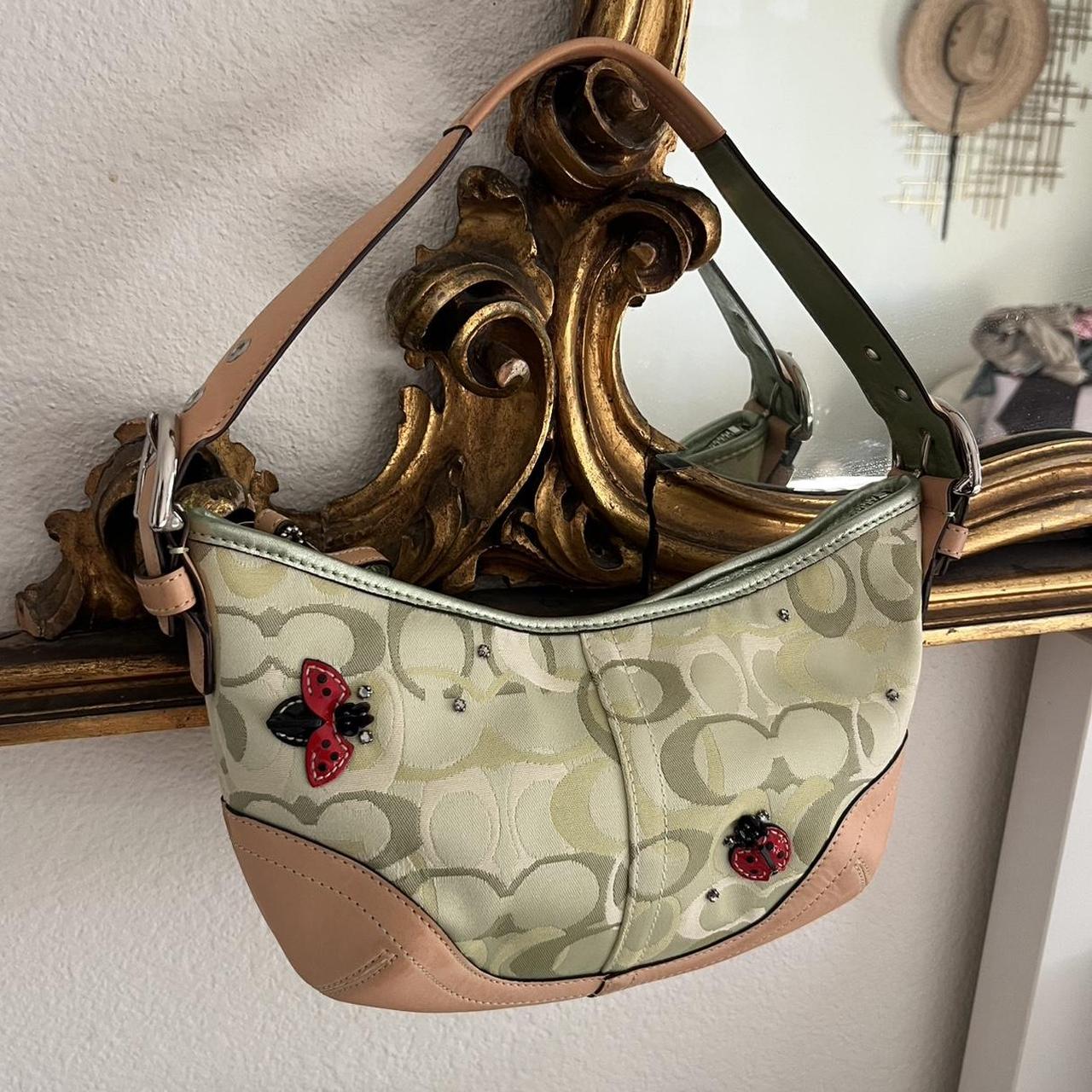 Coach green ladybug shoulder hobo bag a Nice and | Depop