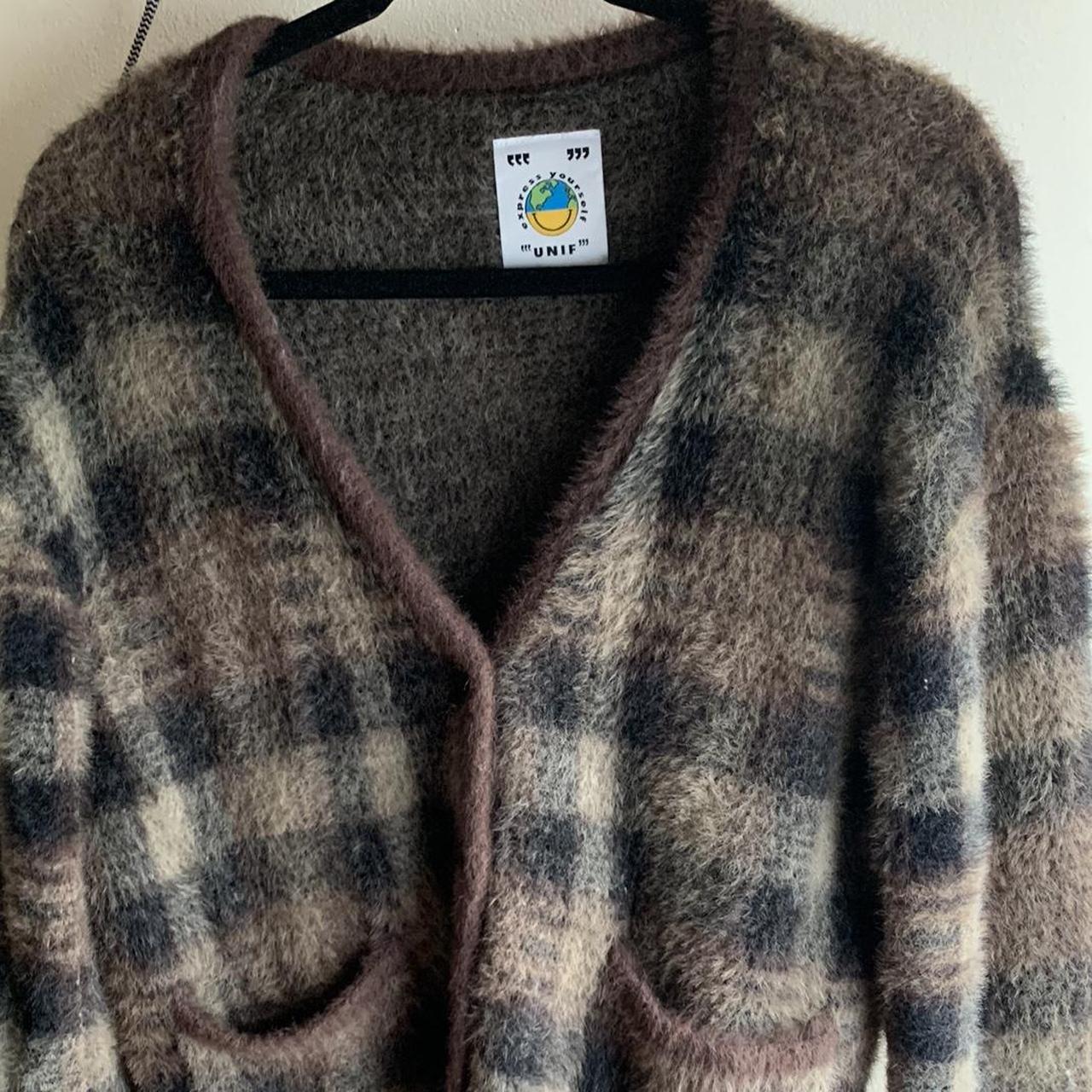 UNIF Women S Brown Cardigan Depop