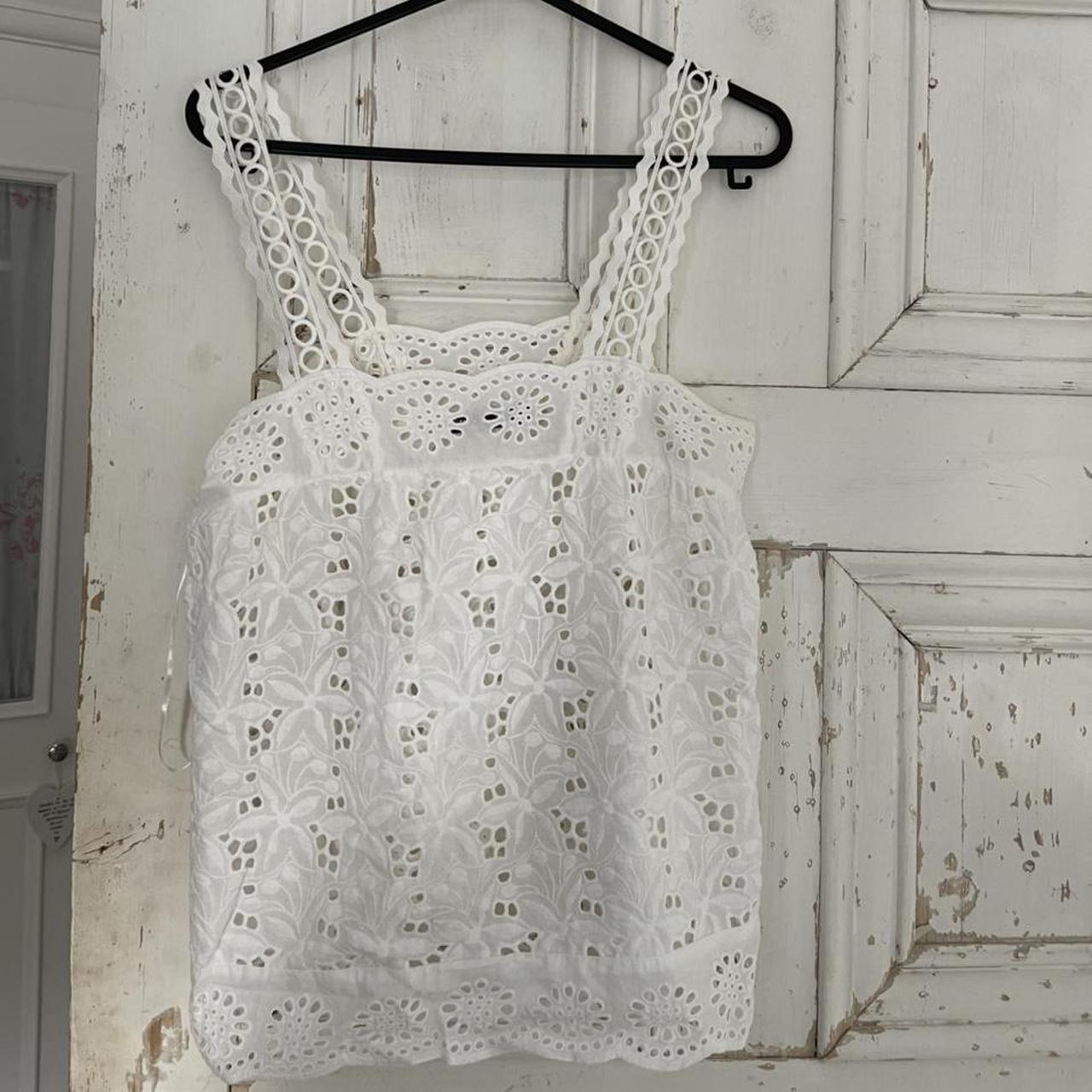 Zara Women's White Top Depop