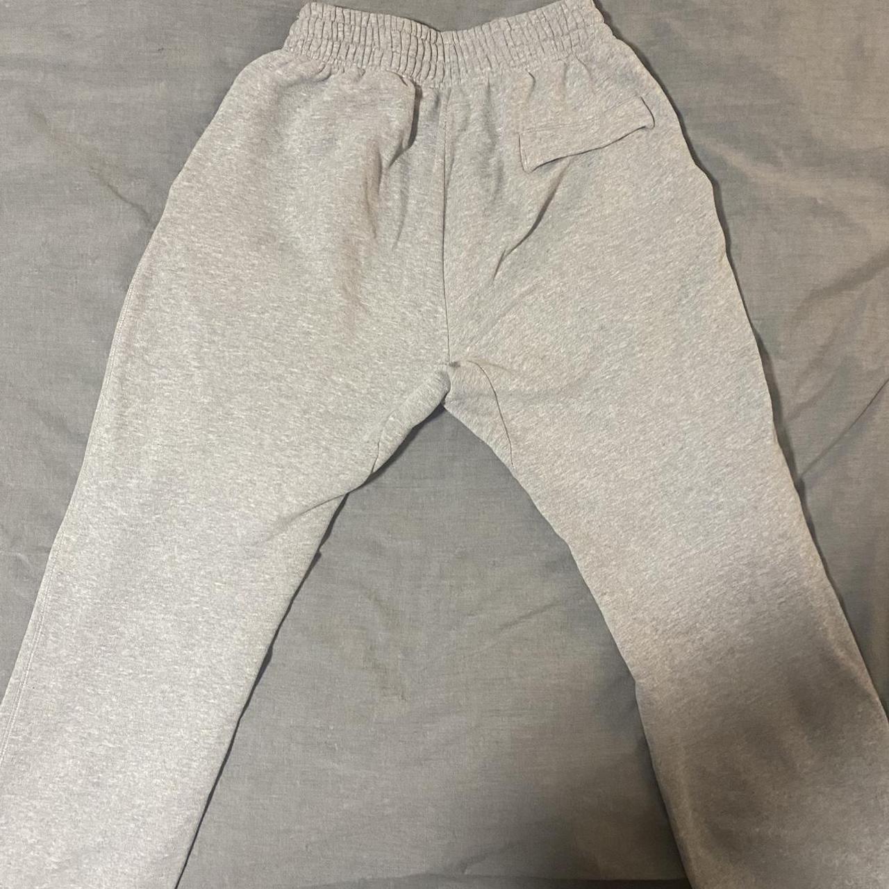 Corteiz Men's Grey and White Joggers-tracksuits | Depop