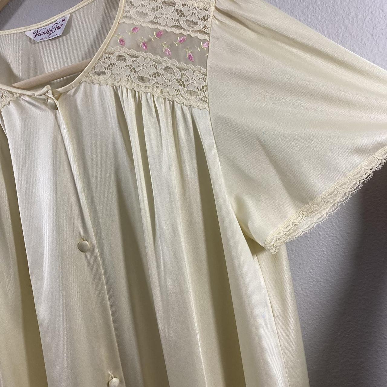 Vintage 1970’s Retro, pale yellow, Vanity Fair... - Depop