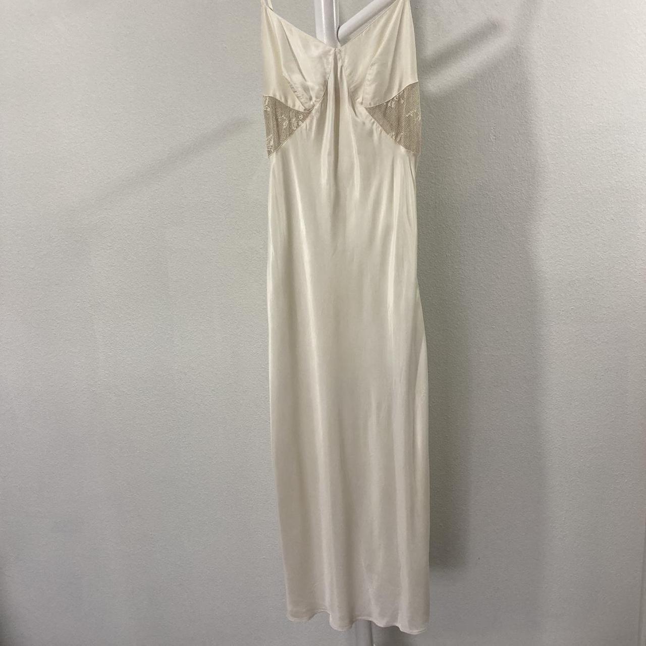 Kayser Radiance Vintage Cream Slip Dress, Lace Cut... Depop