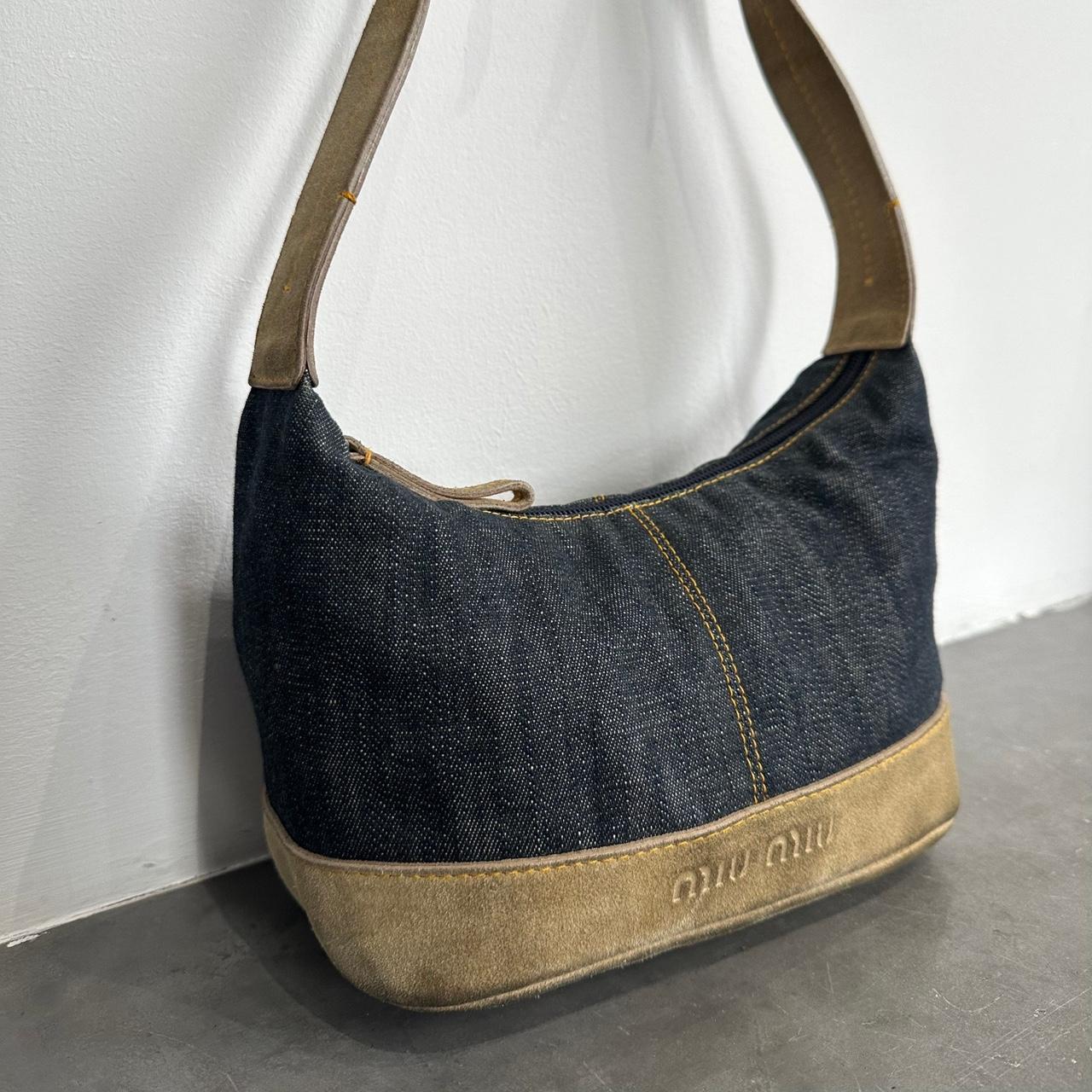 Hachi Archive | early 2000s miu miu denim shoulder bag $200