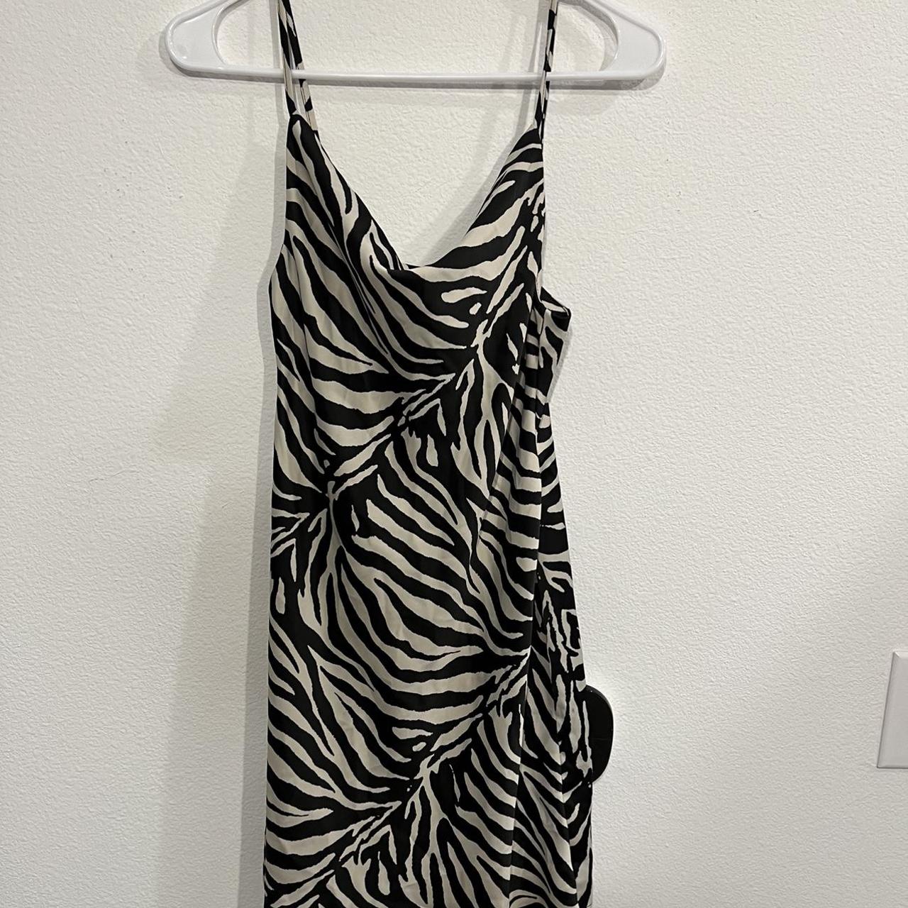 Zebra cowl neck on sale dress