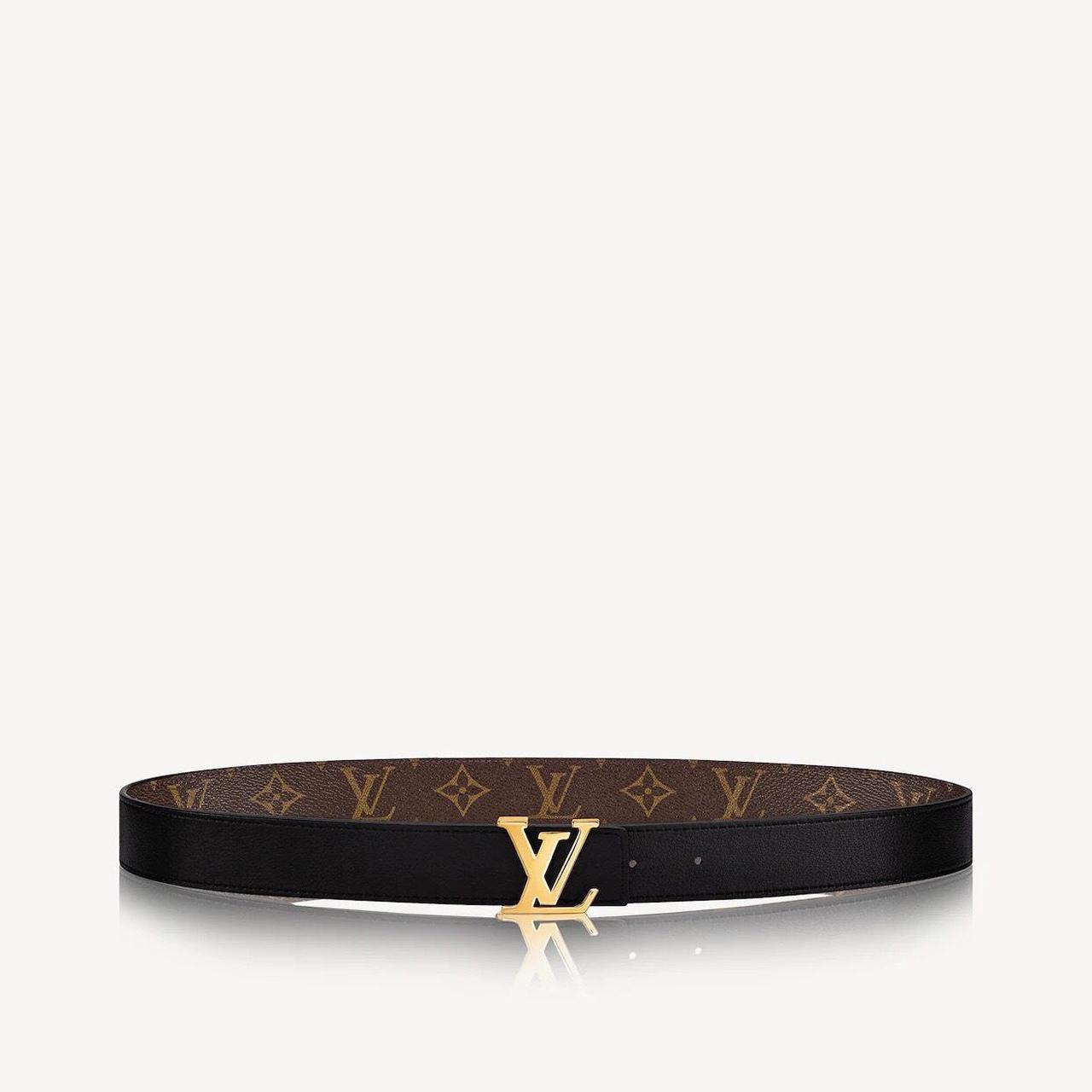 Louis Vuitton LV Initiales 40MM White Checker Belt - Depop