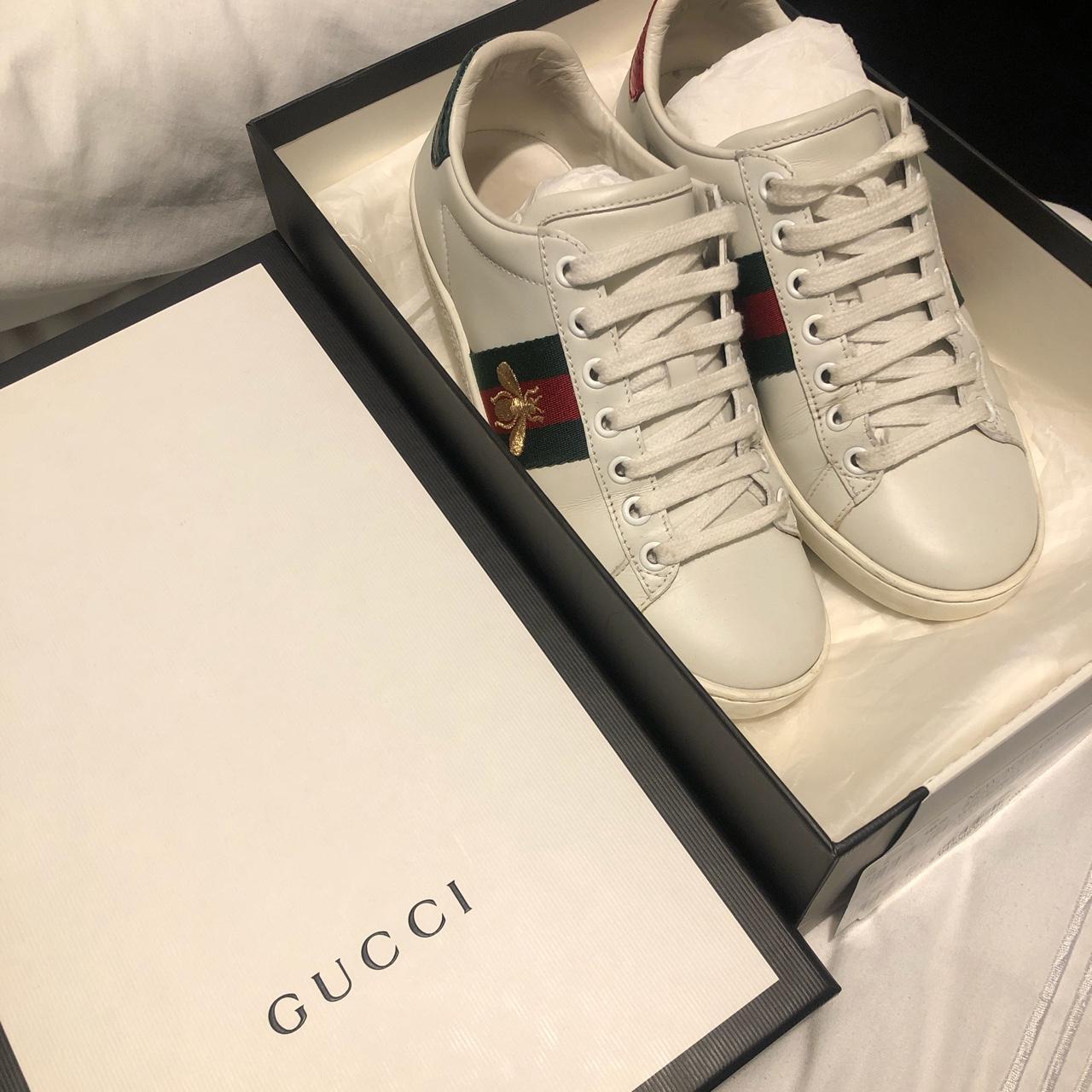 Gucci Women's White Trainers | Depop