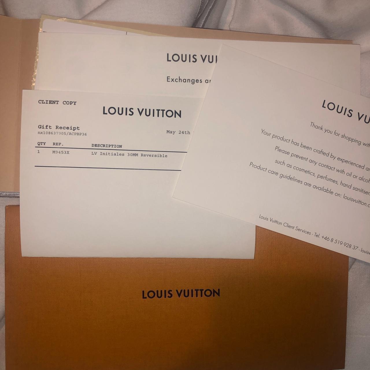 Louis Vuitton belt reversible LV INITIALES 30MM | Depop