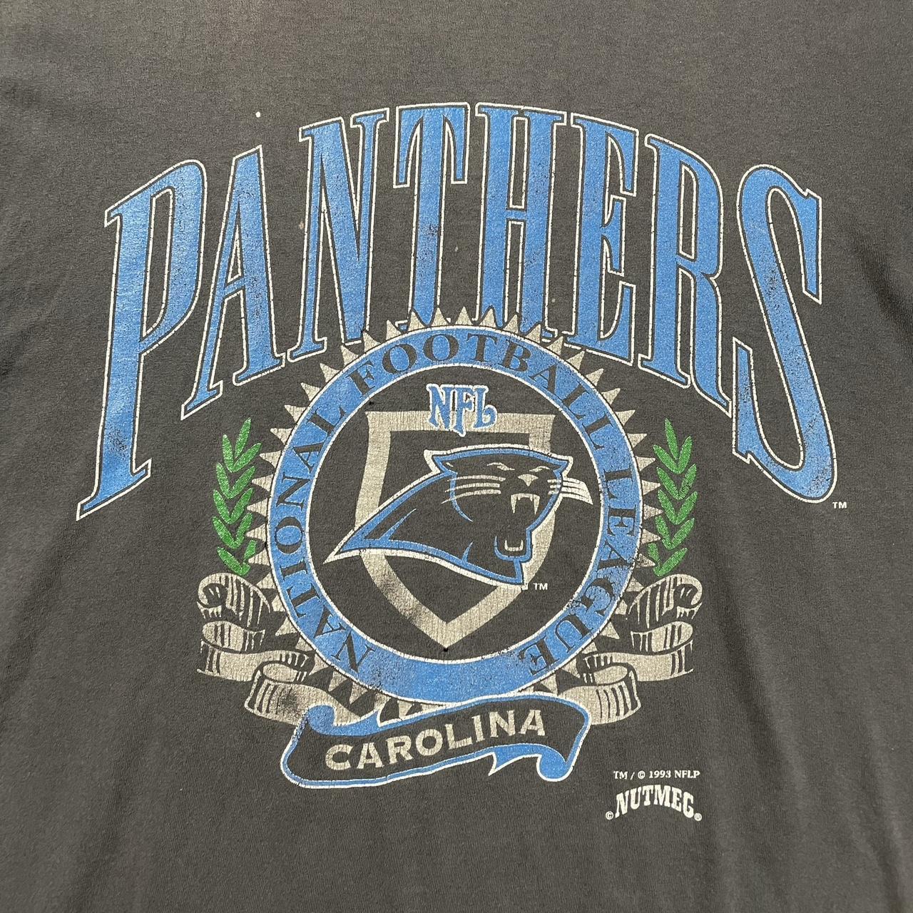 Vintage 1993 Carolina Panthers T-Shirt by Nutmeg - Depop