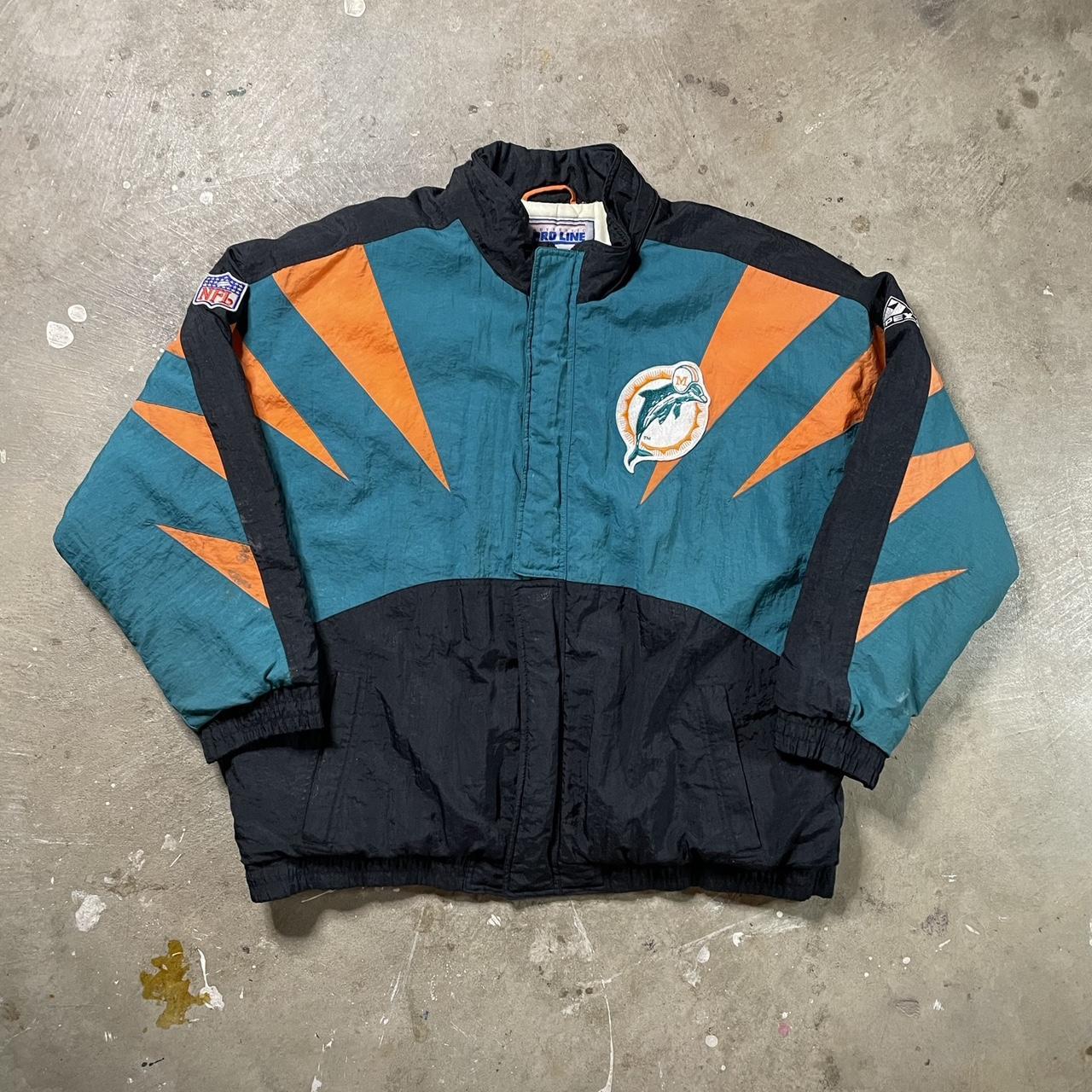 Vintage Starter Miami Dolphins Jacket Kids - Depop