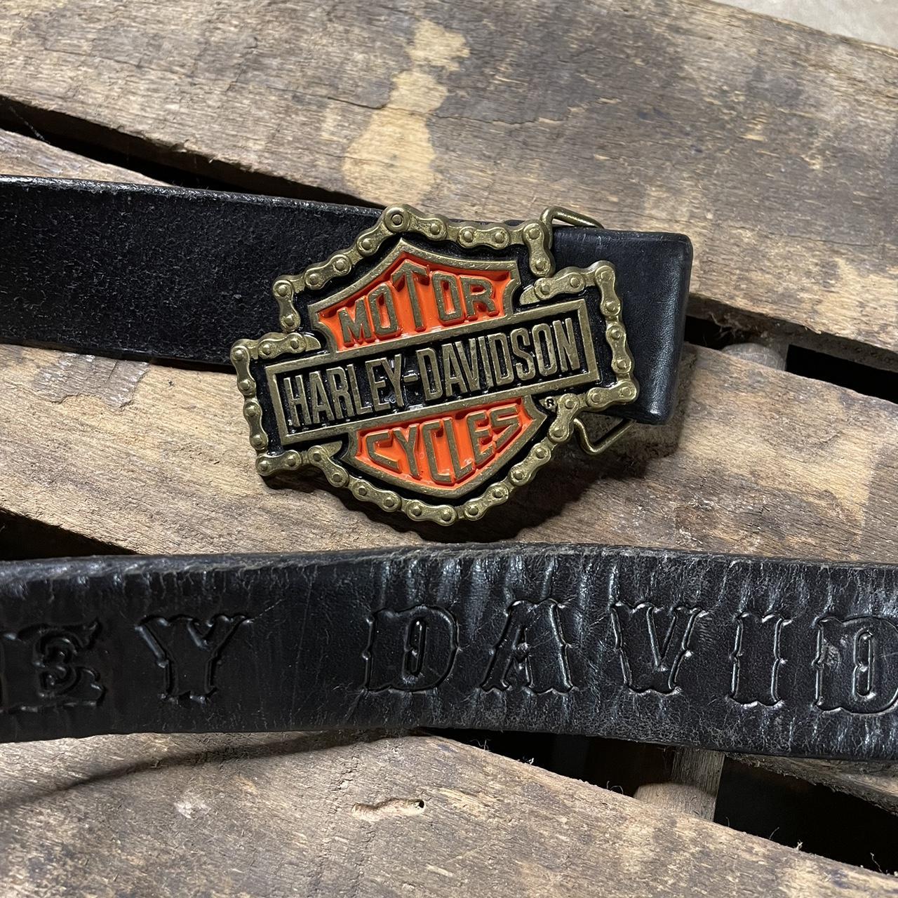 Harley Davidson Vintage Belt Buckle 1991 Baron Made I… - Gem