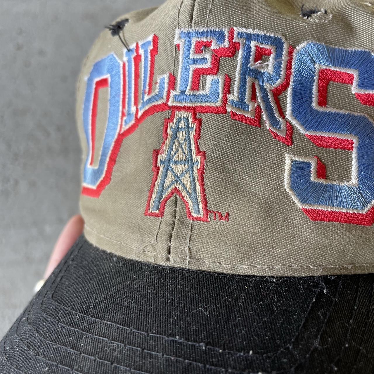 Houston Oilers NFL Sharktooth Hat Cap 1990 Pro Bowl - Depop